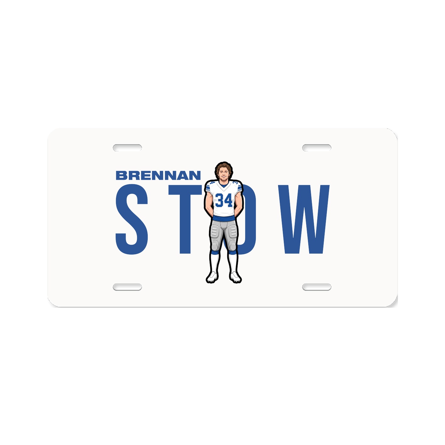 License Plate — Player Name in Classic