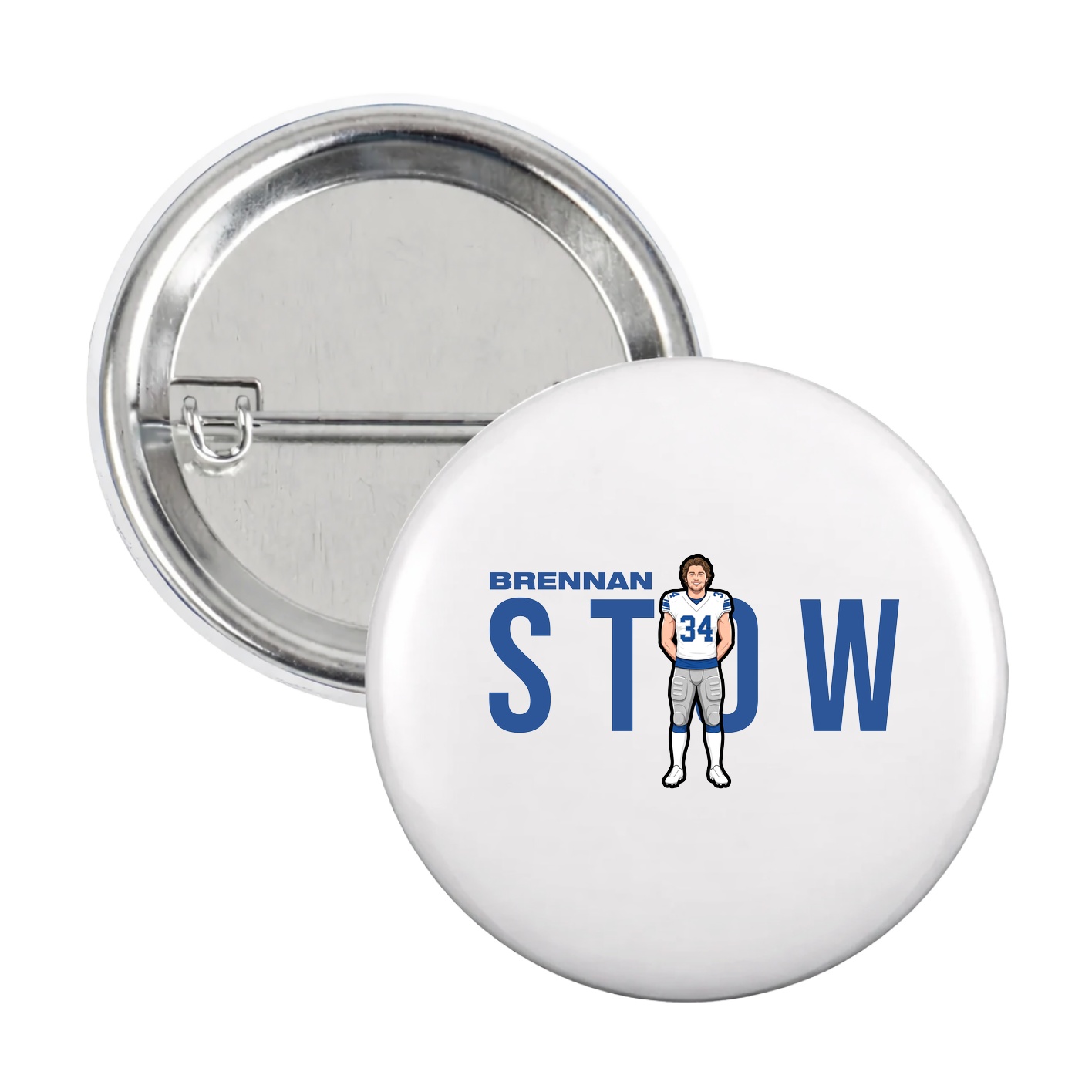 Game Day Button — Player Name in White