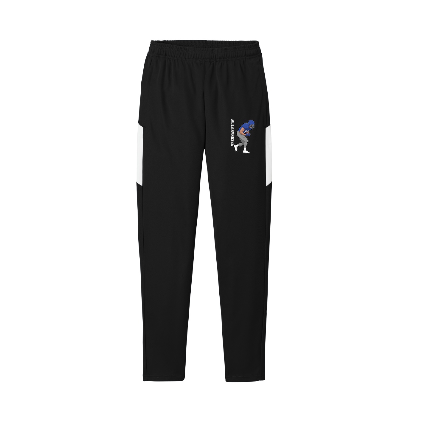 Team Travel Pant — Name Vertical in Black/White
