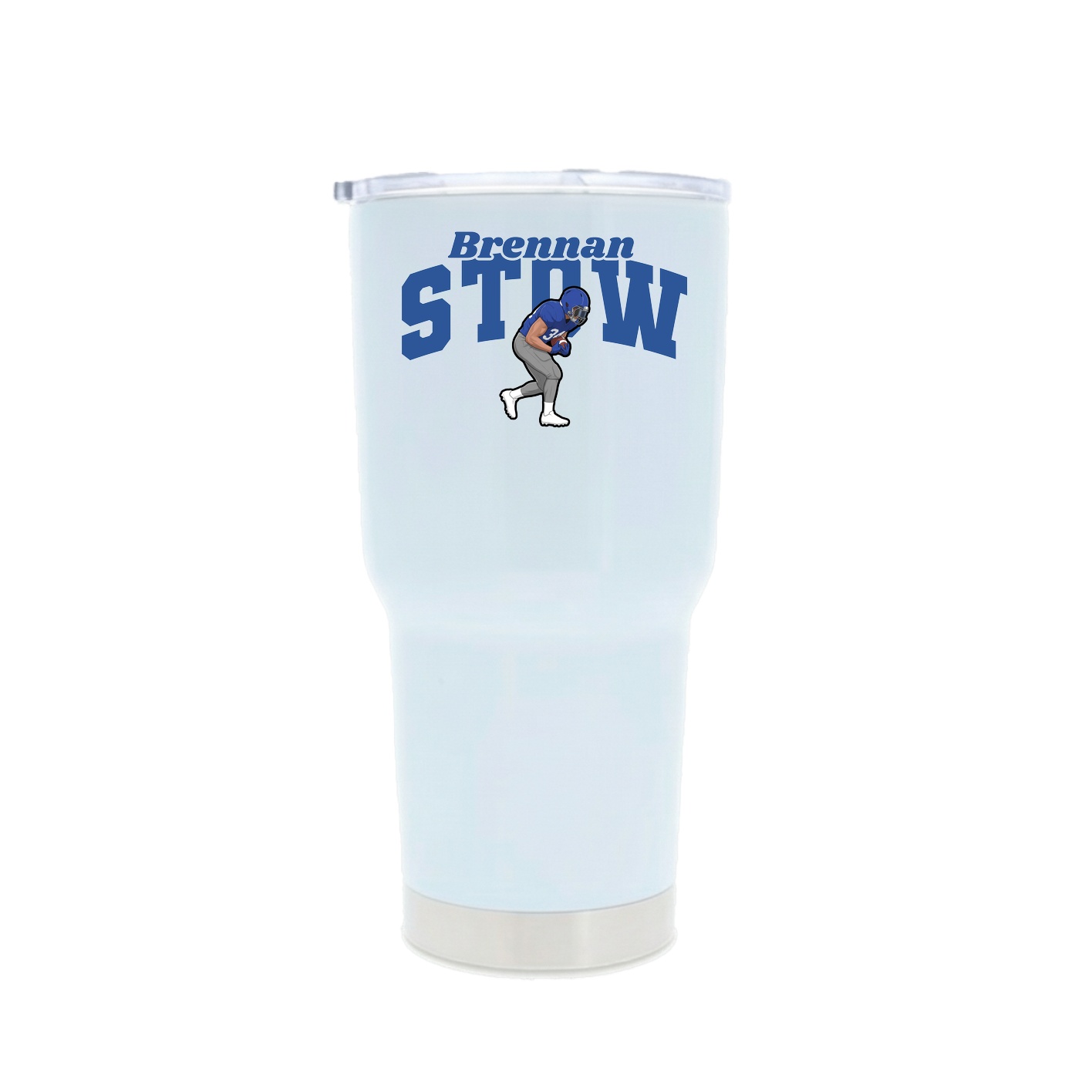 30oz Stainless Steel Tumbler — Signature Arch in White