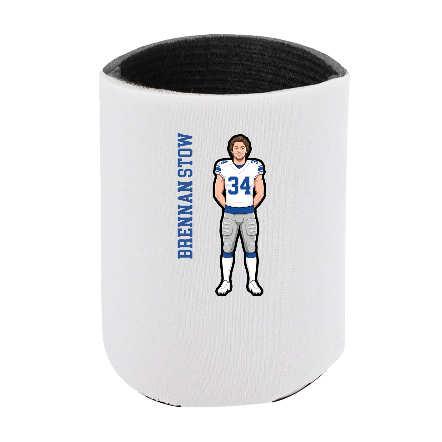 Can Holder — Name Vertical in White
