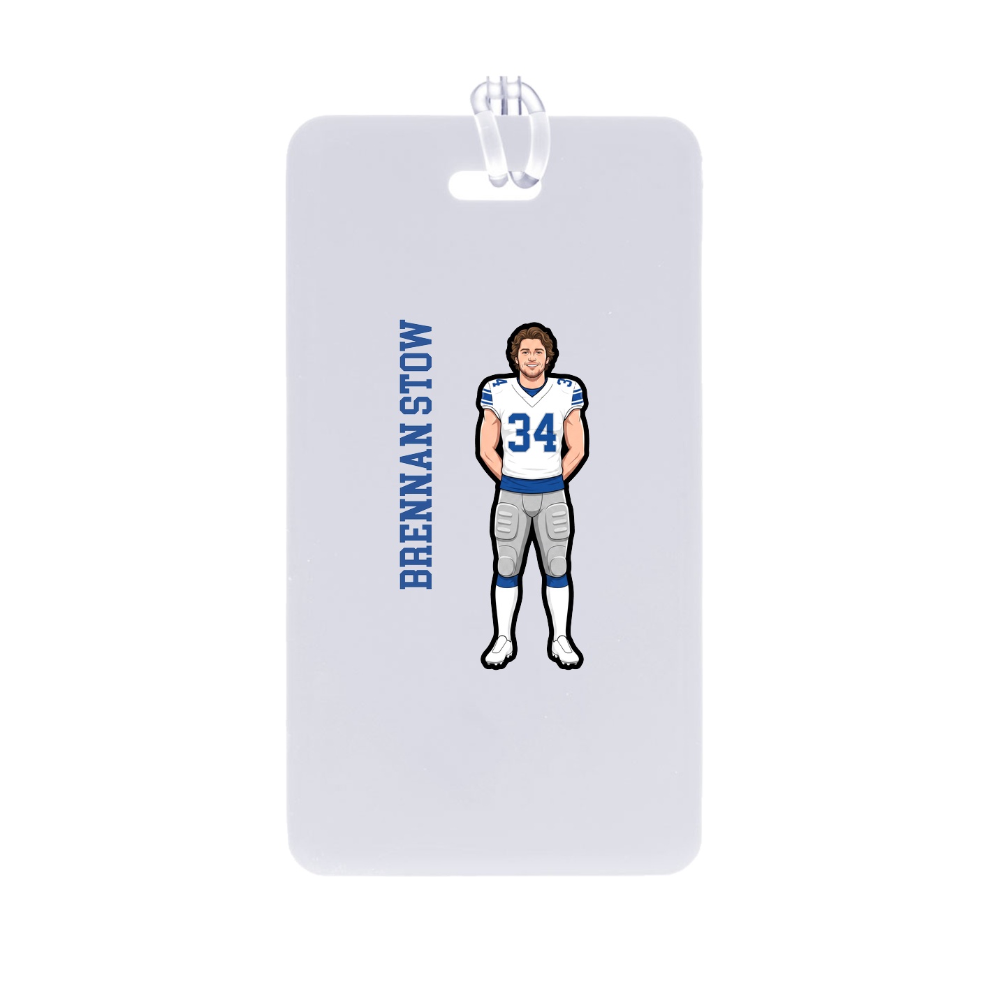 Bag Tag — Name Vertical in Classic