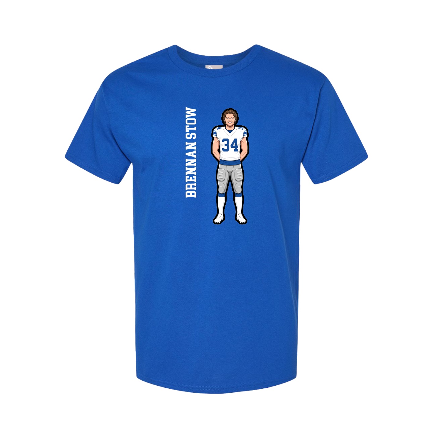 Tee — Name Vertical in Royal