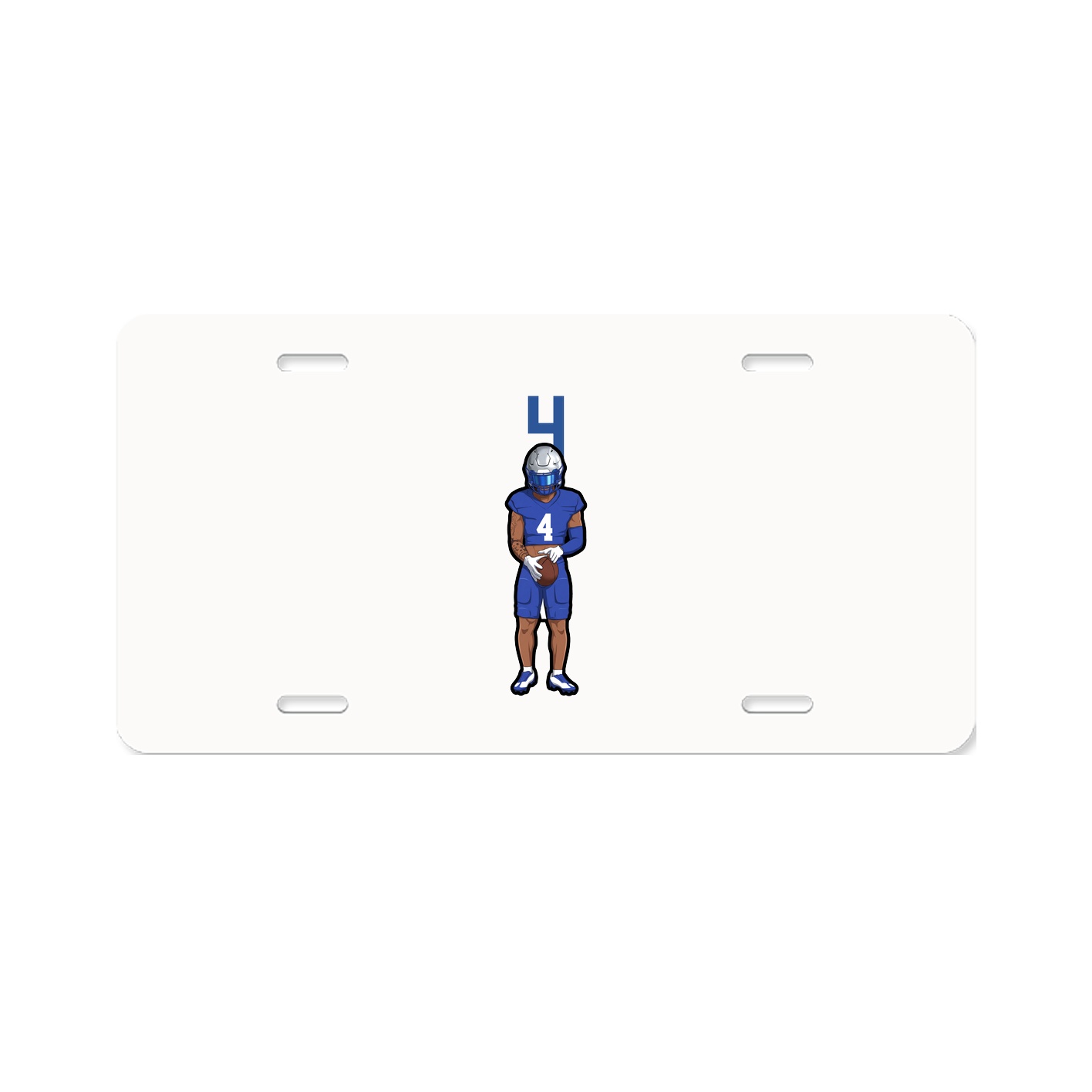 License Plate — Number Top in Classic