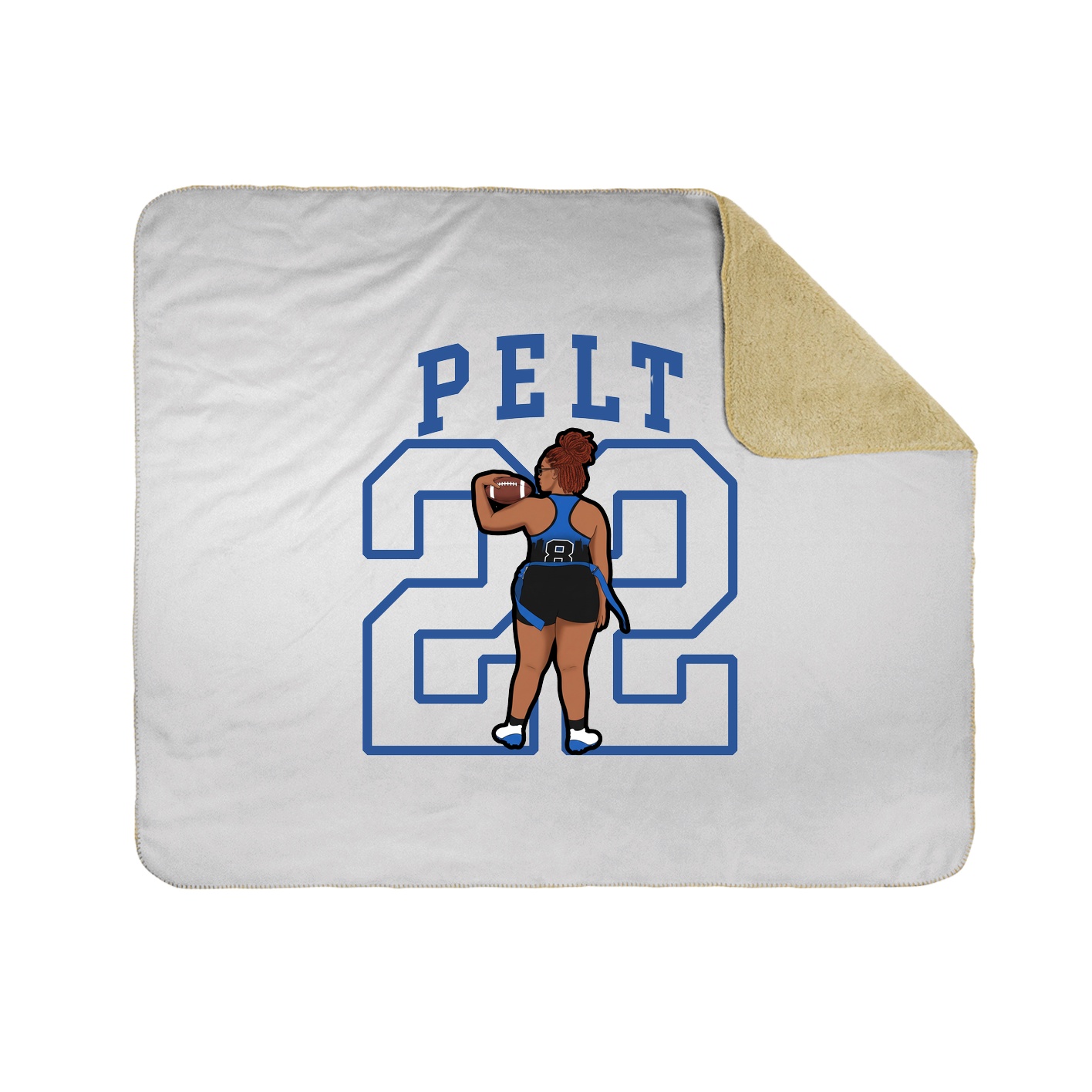 Throw Blanket — Shirsey in White