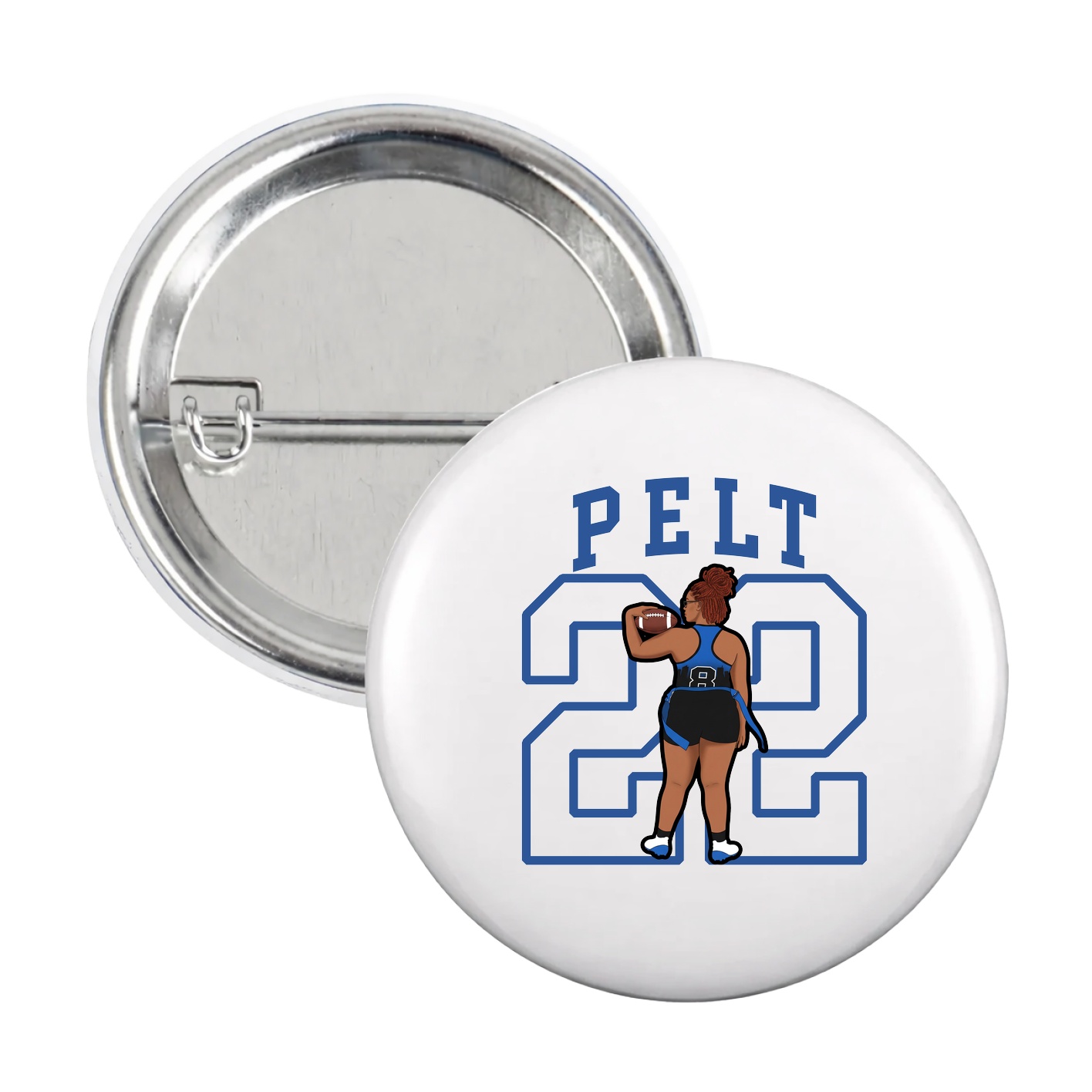 Game Day Button — Shirsey in White