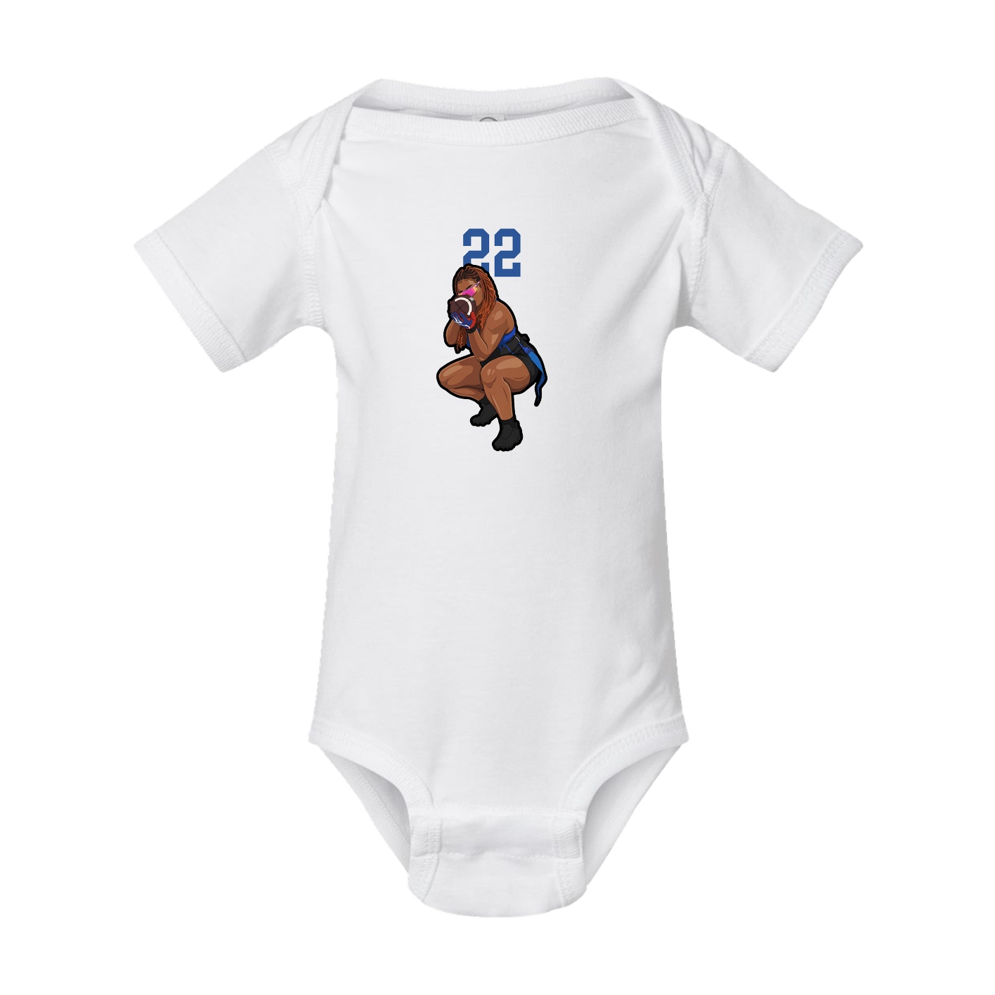 Baby Onesie — Number Top in White