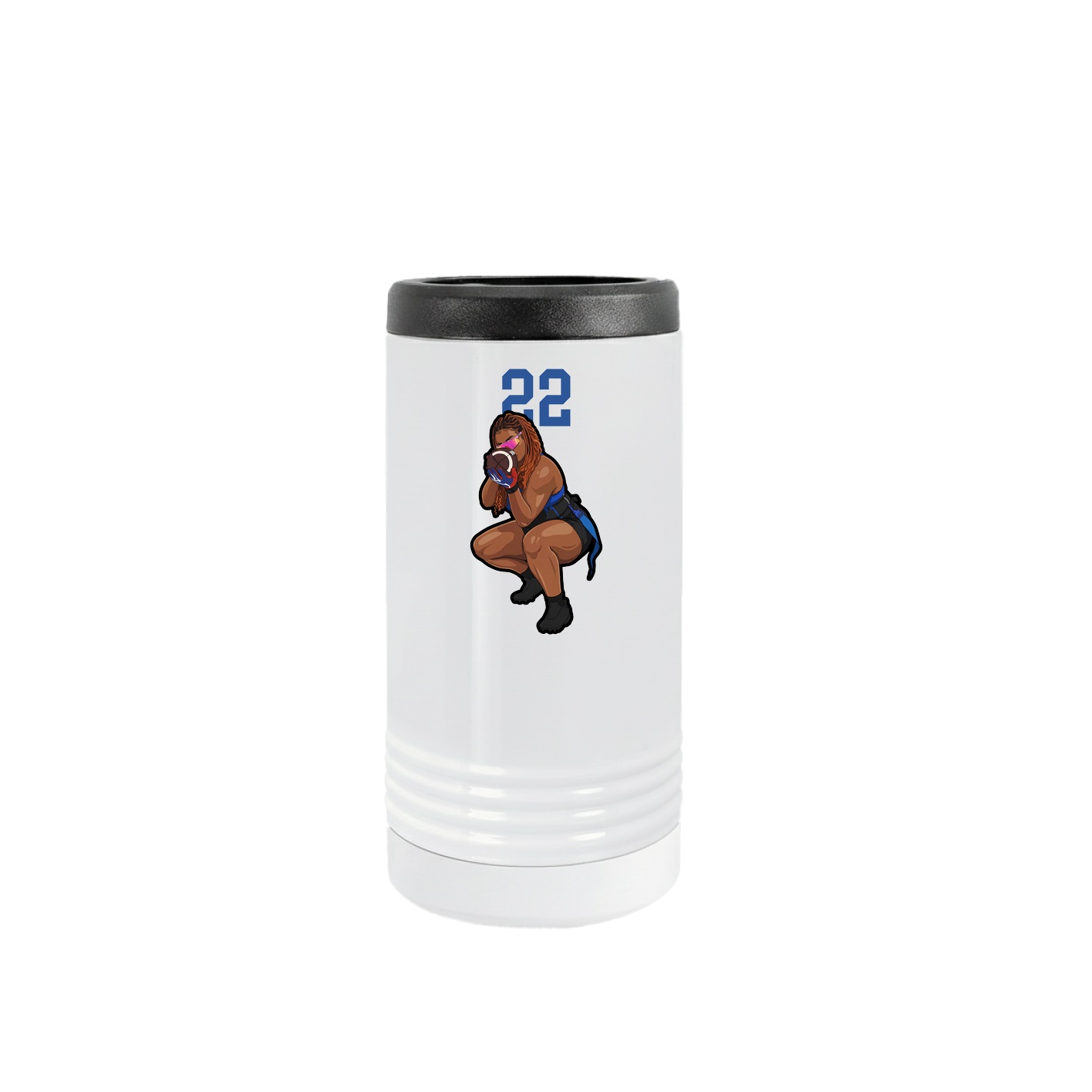 Slim Beverage Holder — Number Top in White