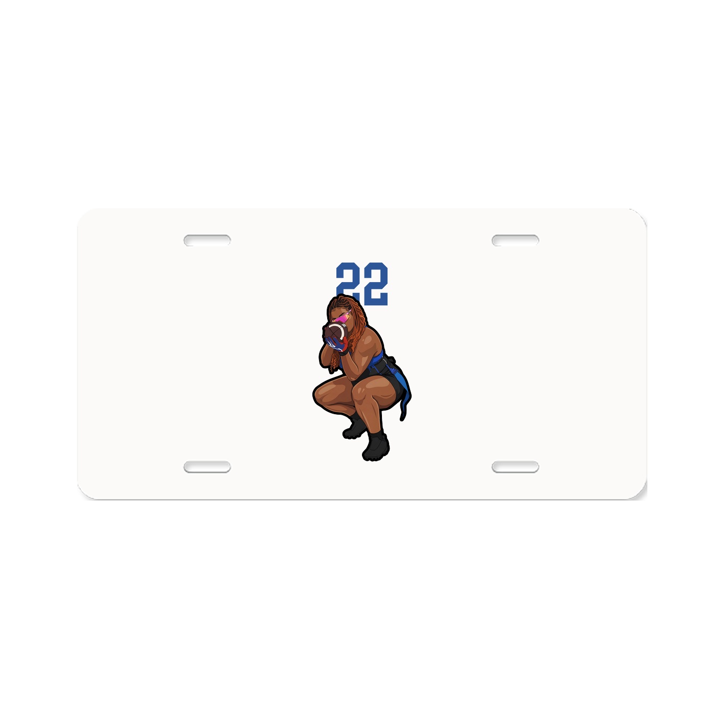 License Plate — Number Top in Classic