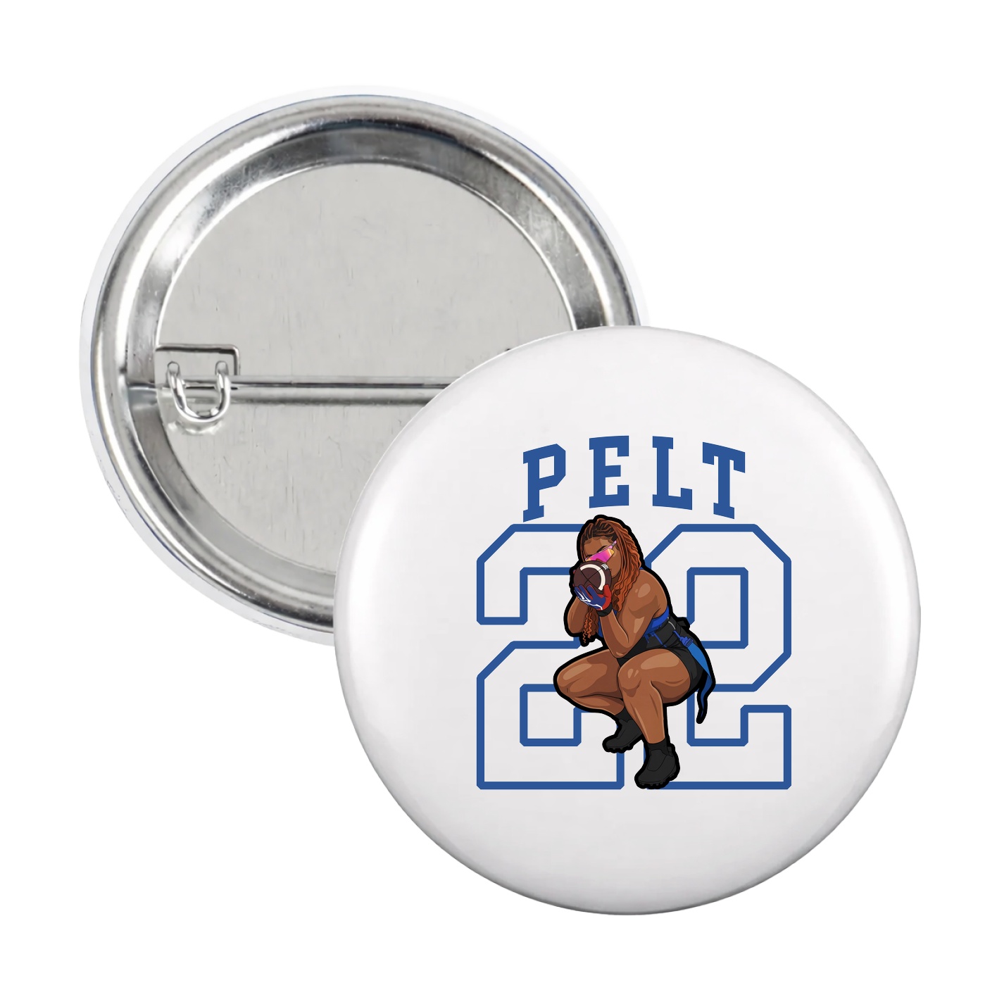 Game Day Button — Shirsey in White