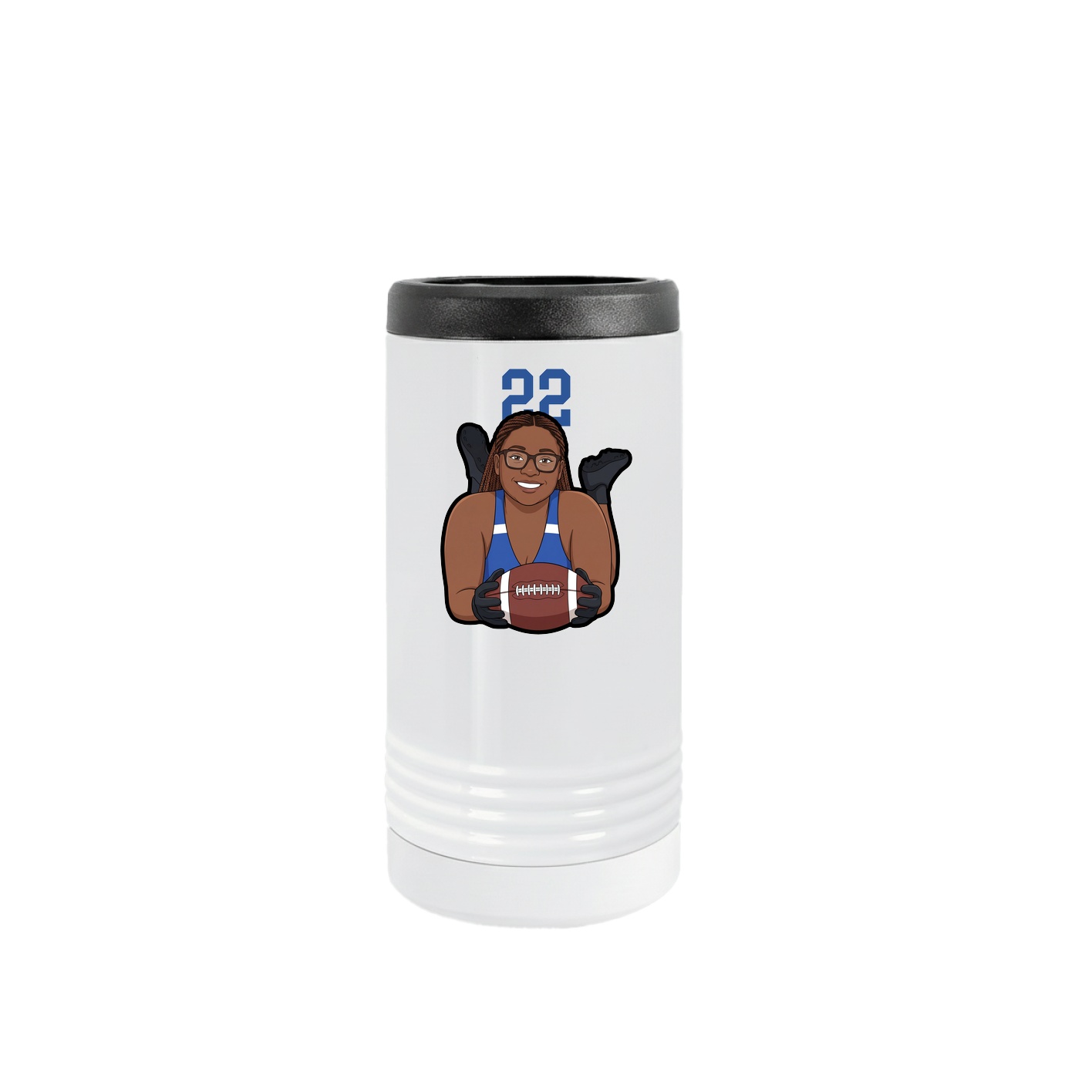 Slim Beverage Holder — Number Top in White