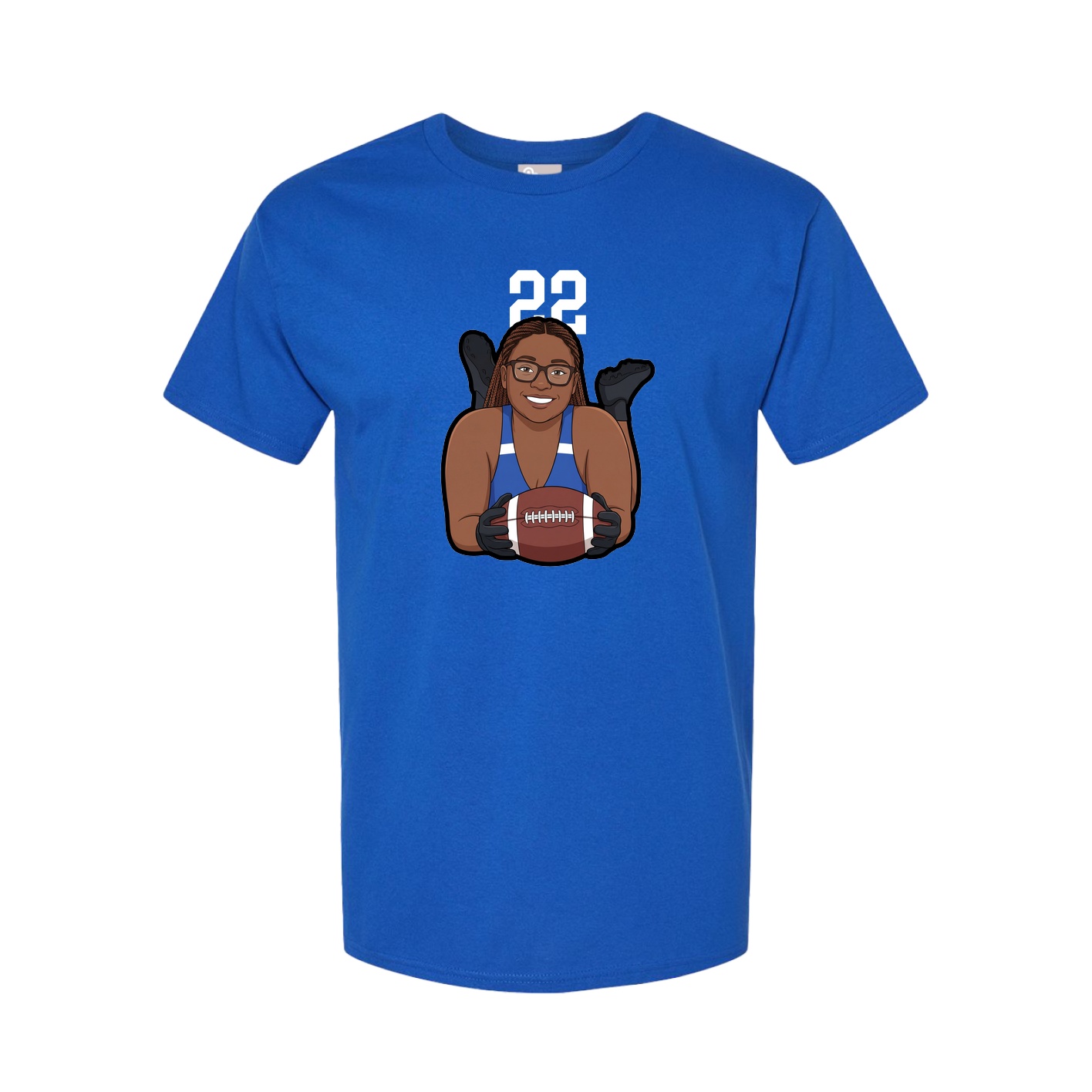 Tee — Number Top in Royal