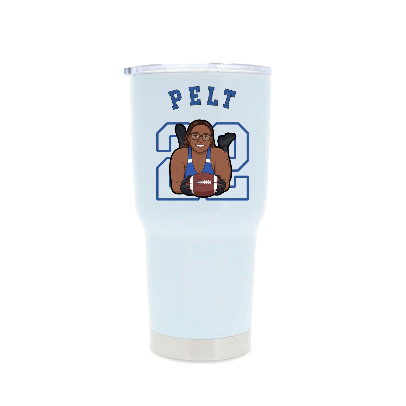 30oz Stainless Steel Tumbler — Shirsey Arch in White