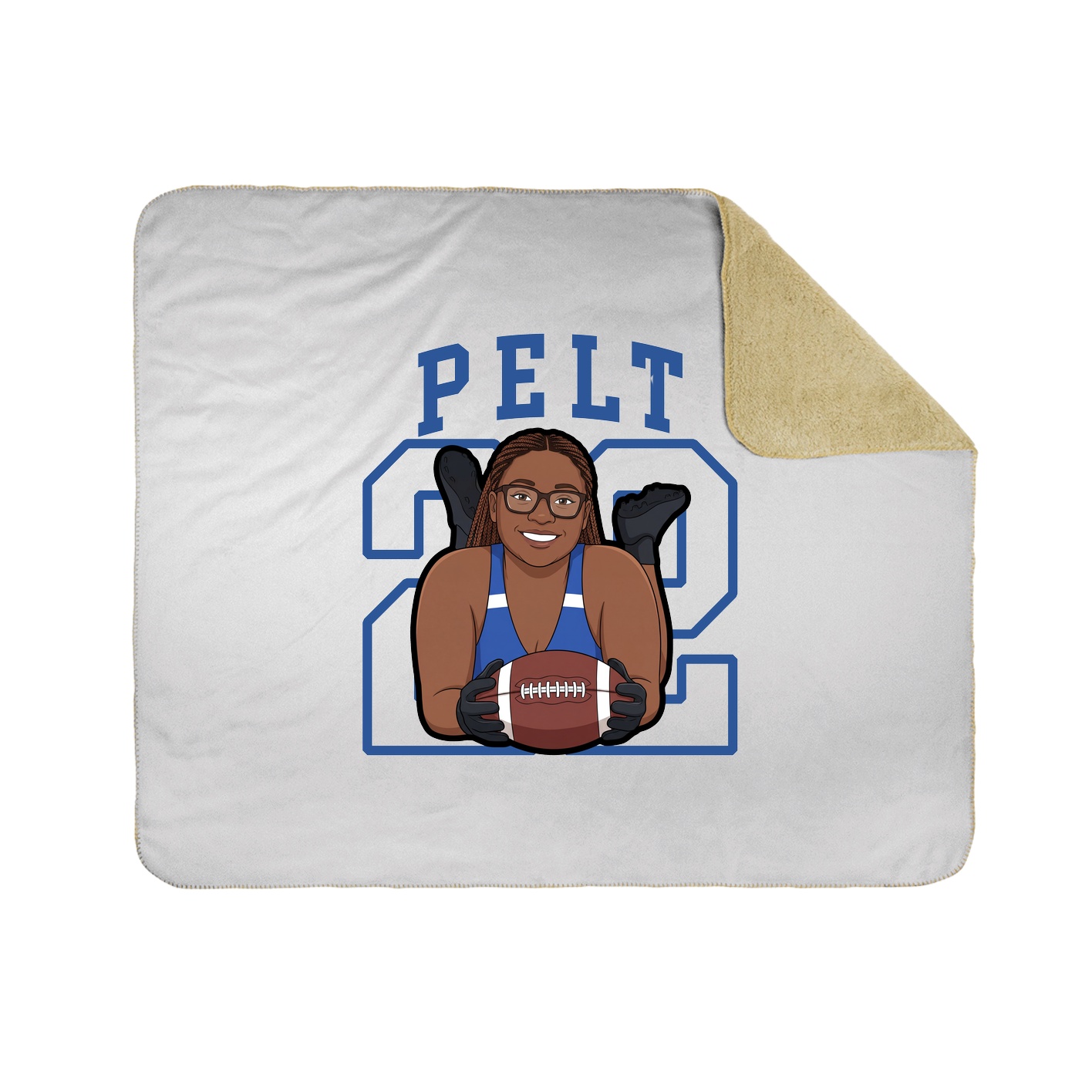 Throw Blanket — Shirsey in White