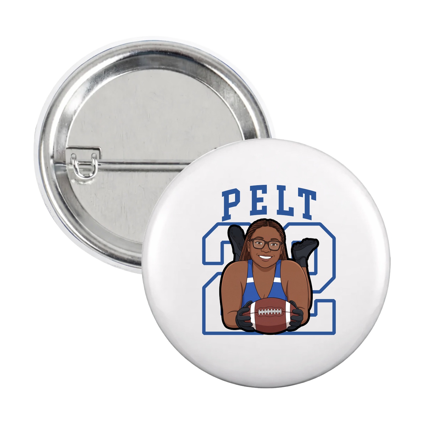 Game Day Button — Shirsey in White