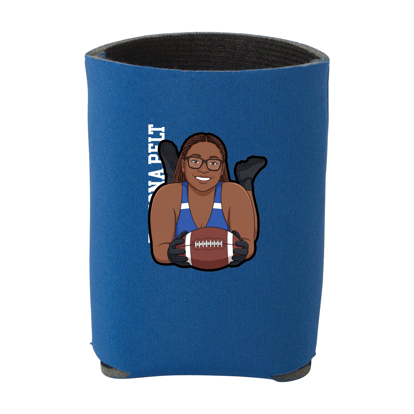 Can Holder — Name Vertical in Royal