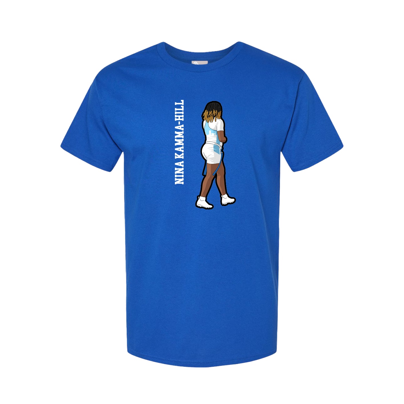 Tee — Name Vertical in Royal