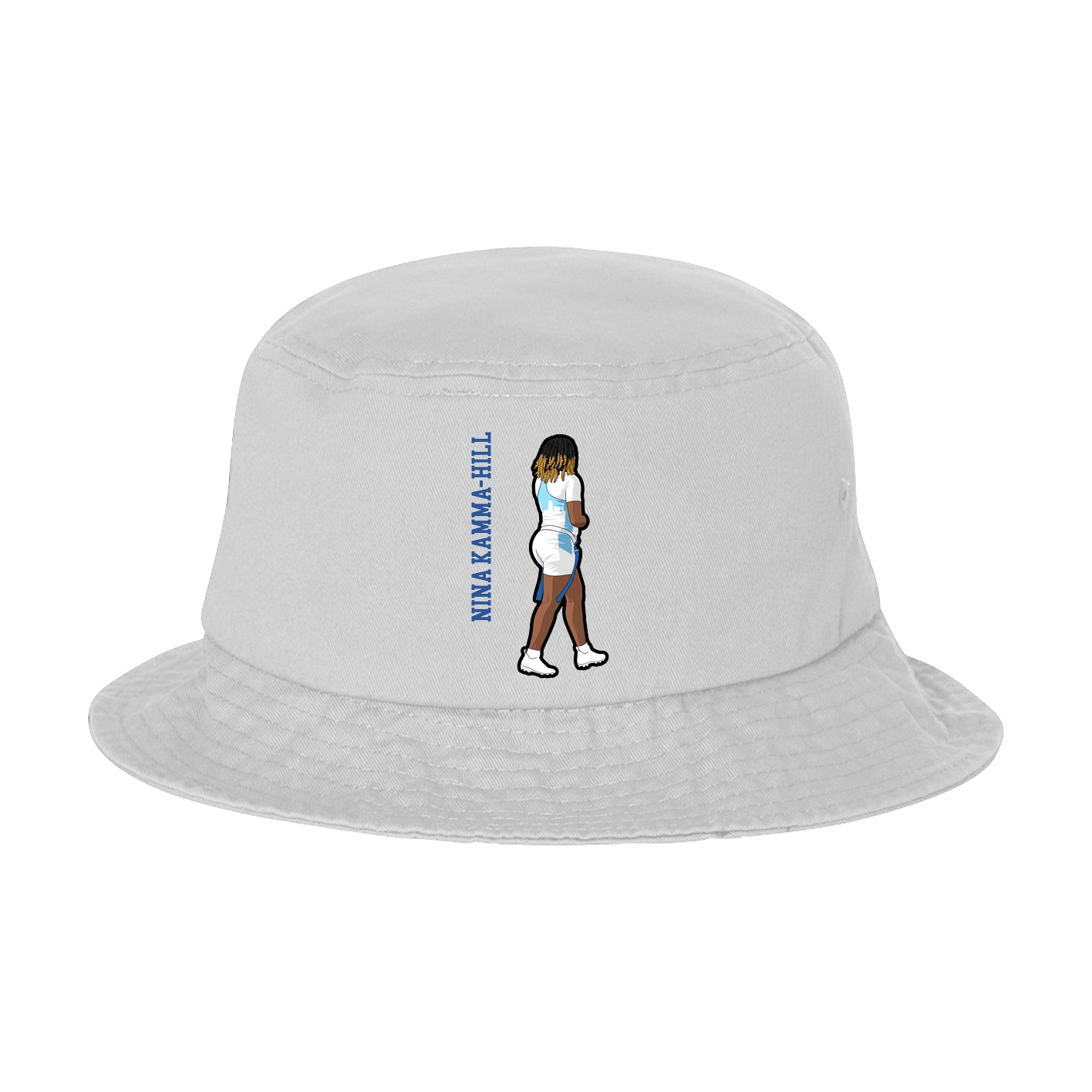 Bucket Cap — Name Vertical in White