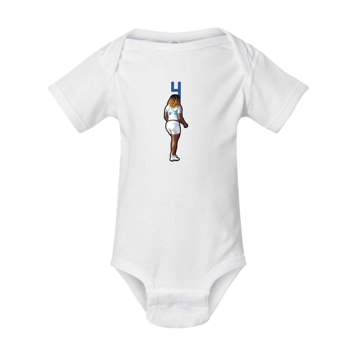 Baby Onesie — Number Top in White
