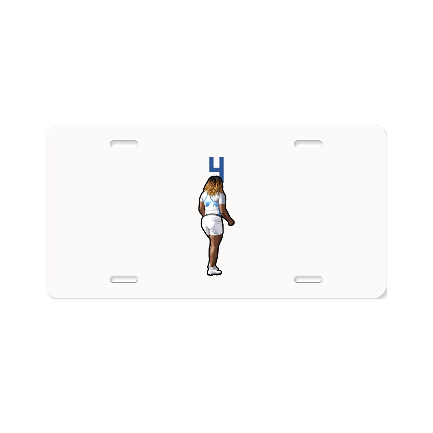 License Plate — Number Top in Classic