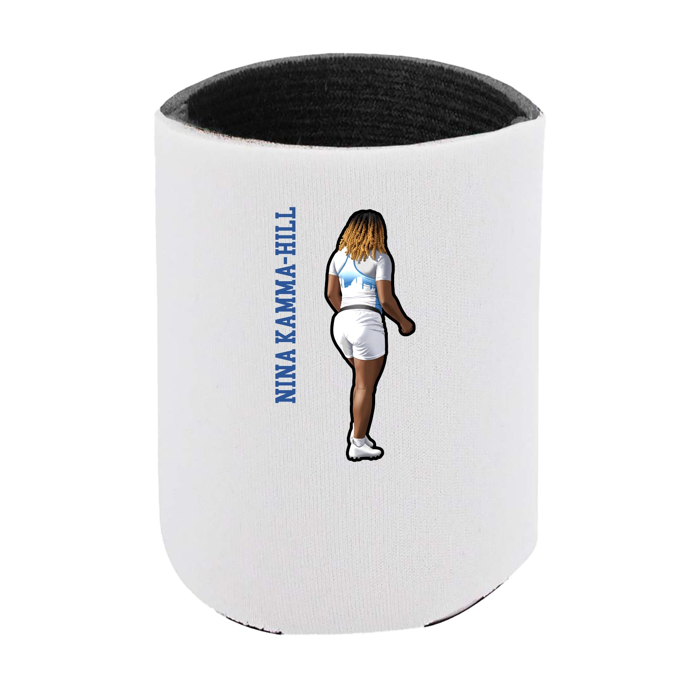 Can Holder — Name Vertical in White