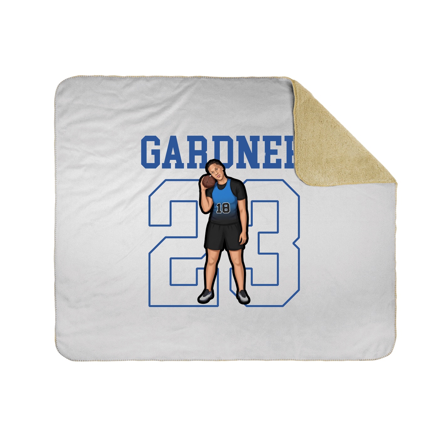 Throw Blanket — Shirsey in White