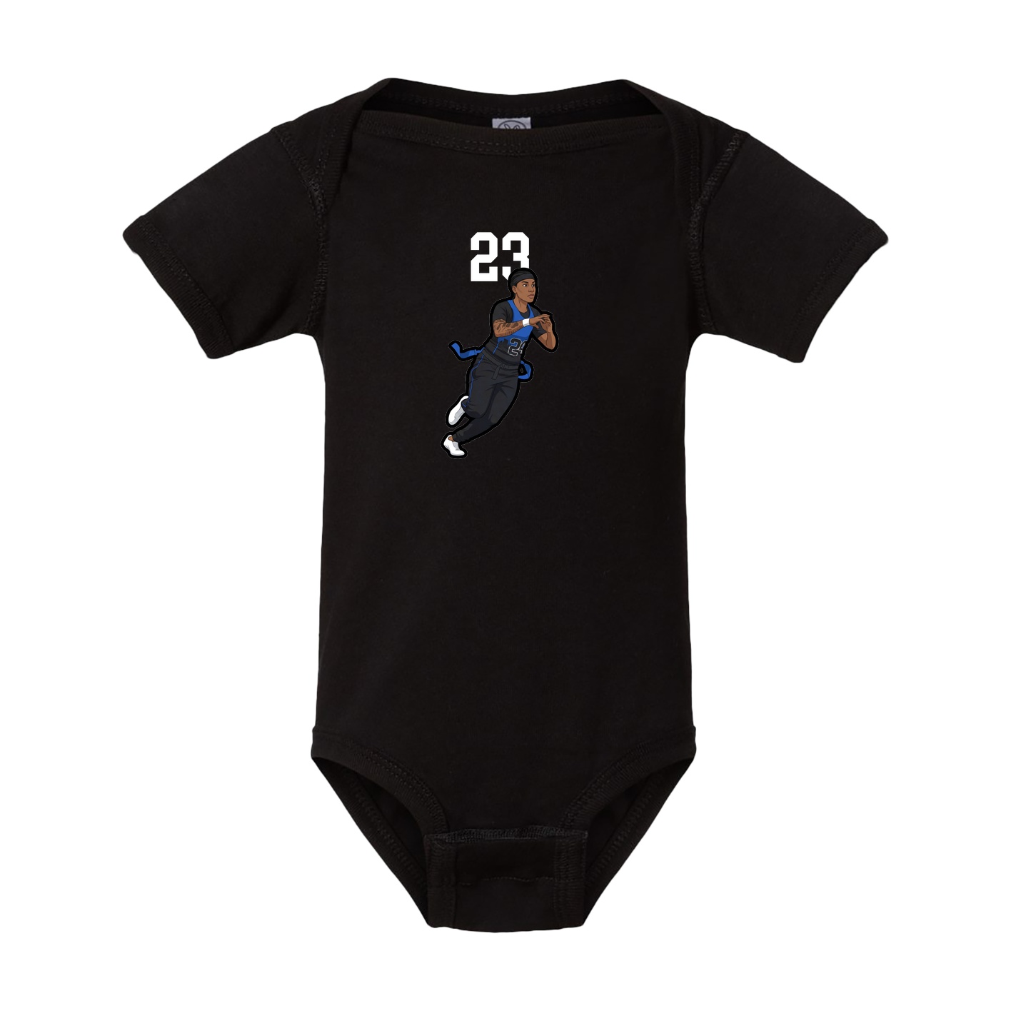 Baby Onesie — Number Top in Black