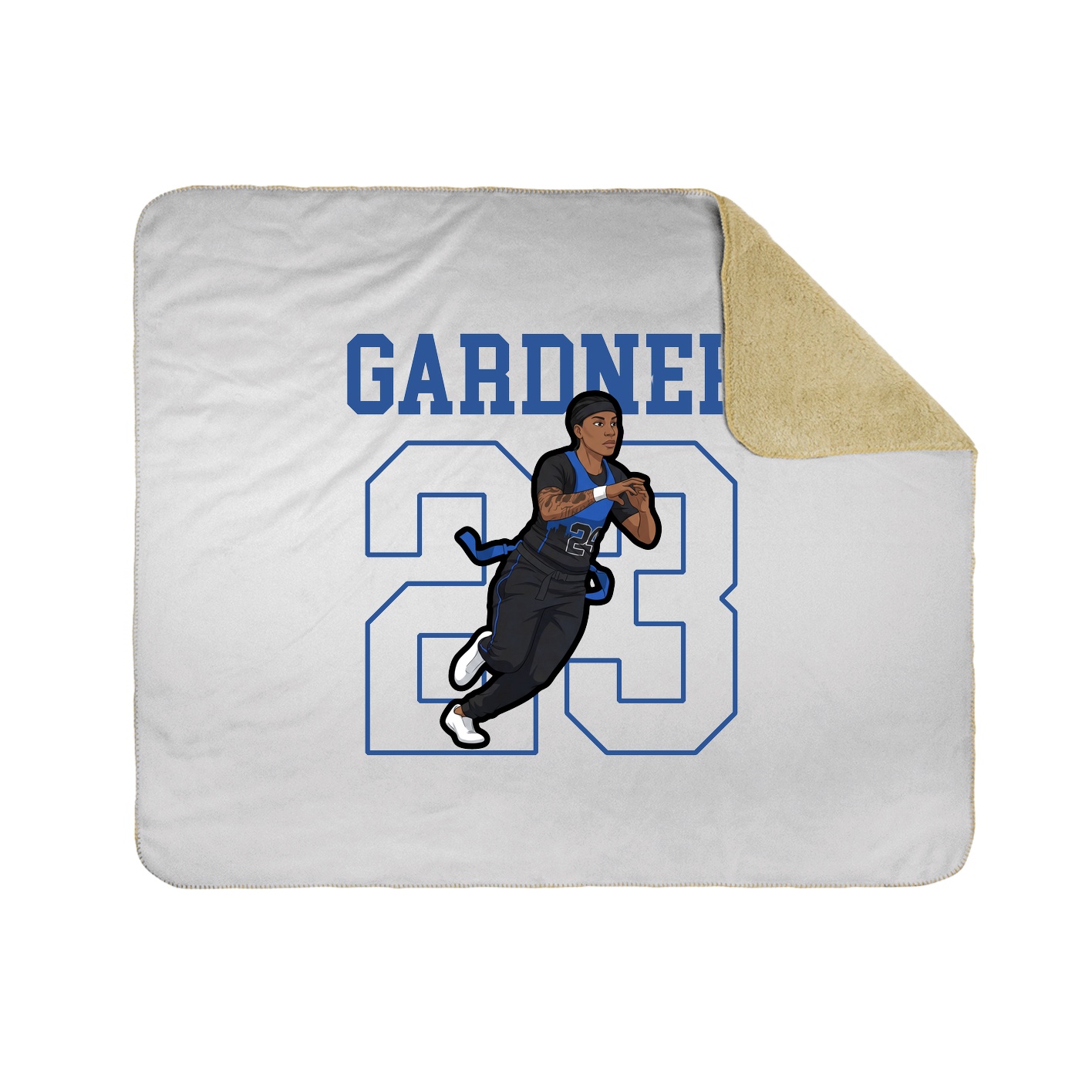 50x60 Sherpa Lined Throw Blanket