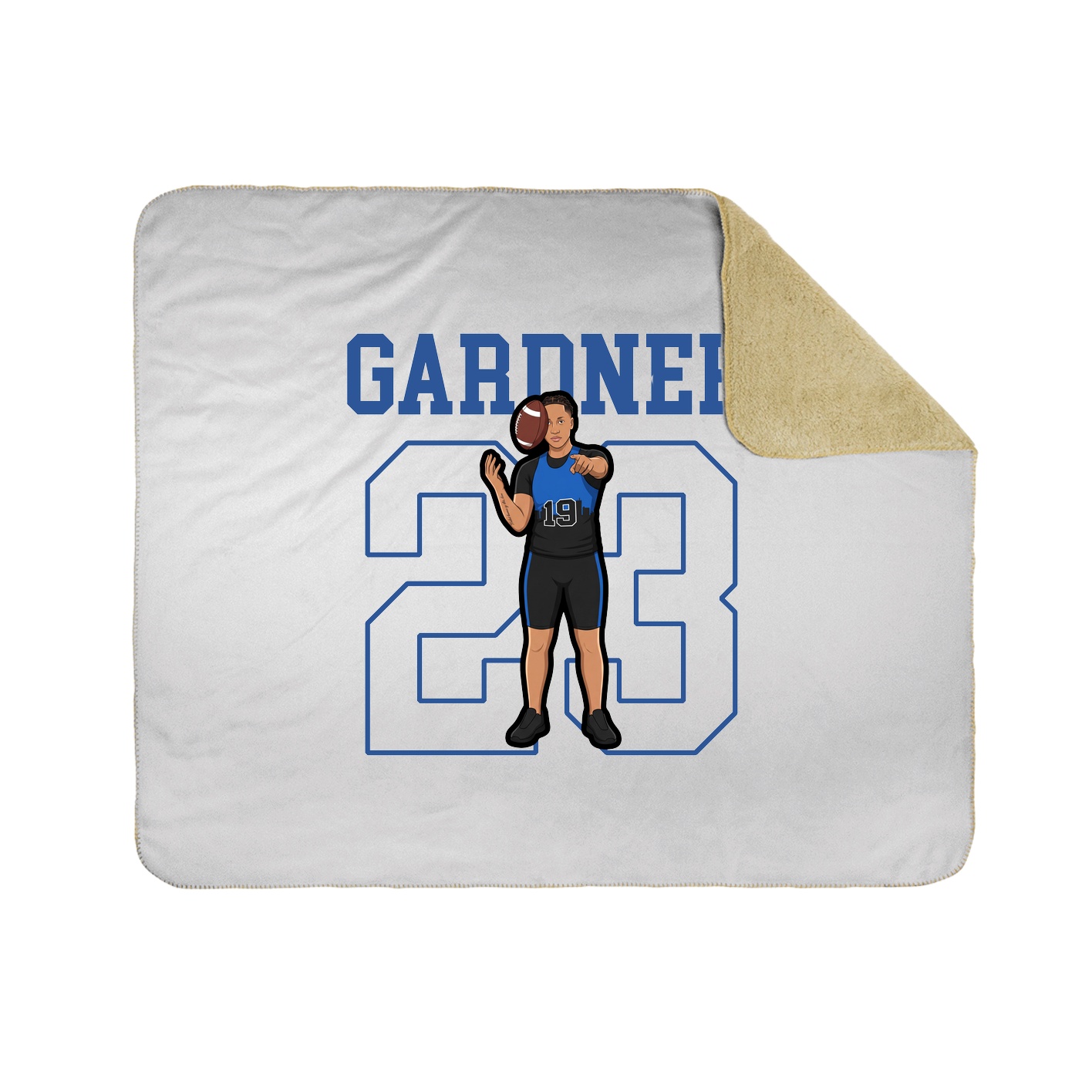 Throw Blanket — Shirsey in White