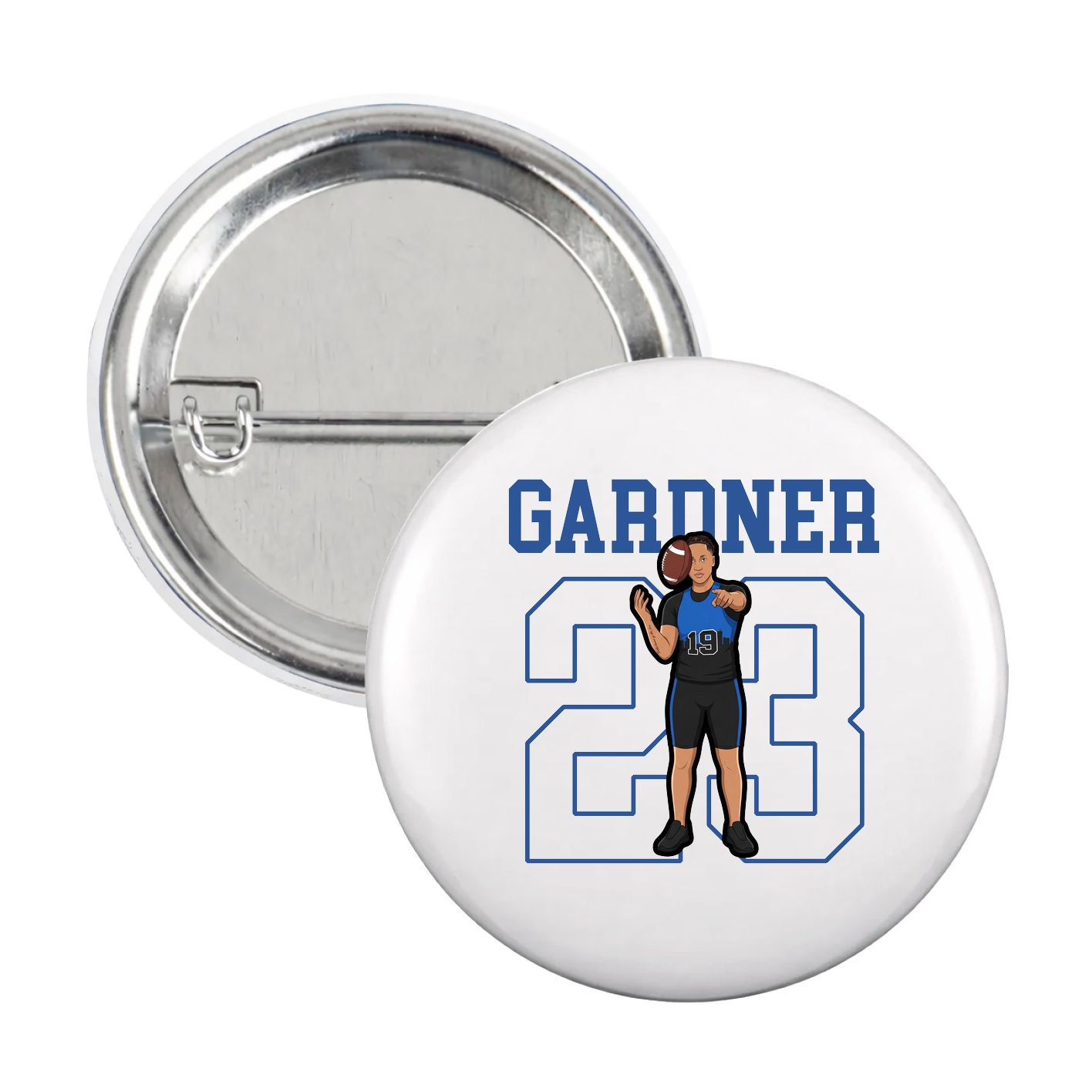 Game Day Button — Shirsey in White