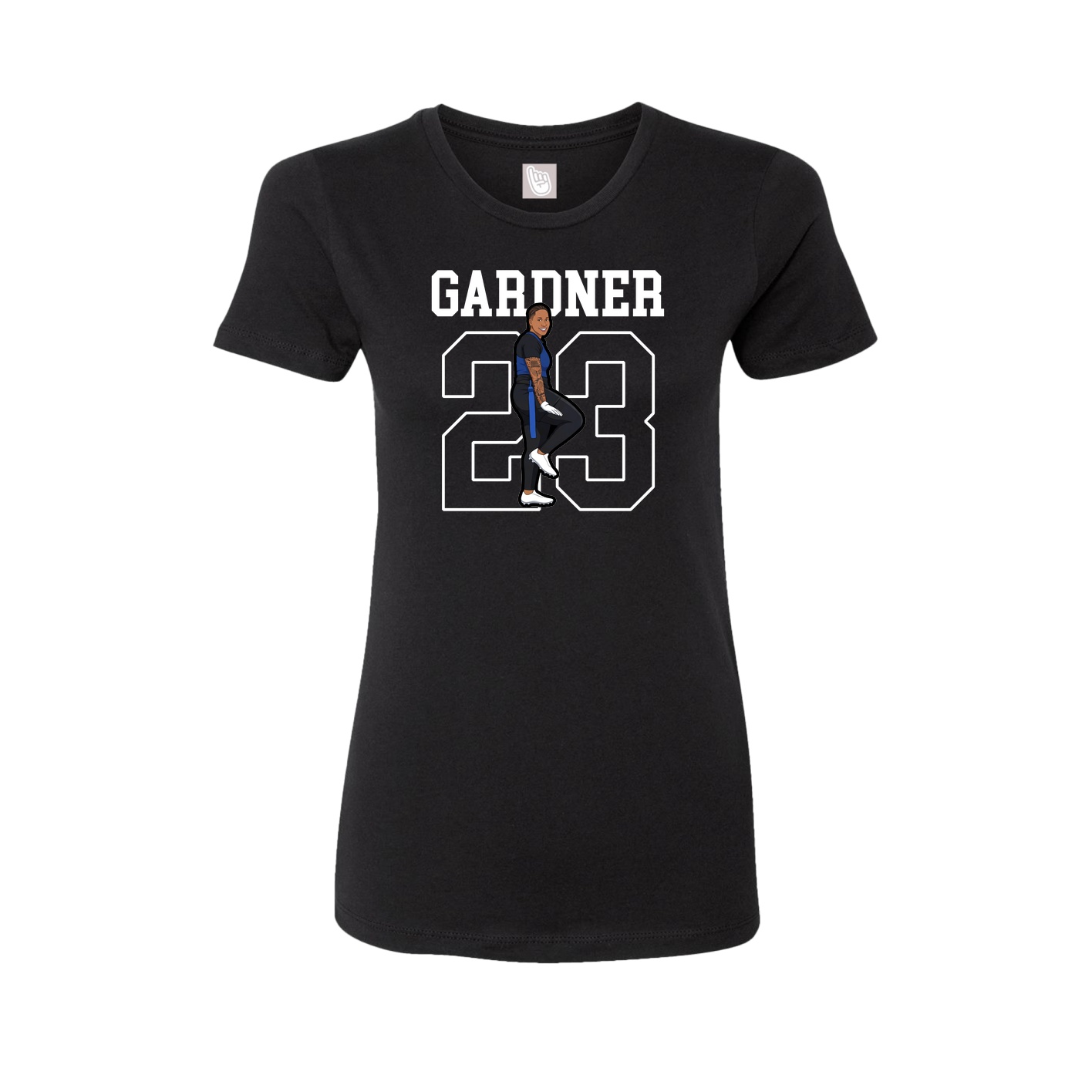 Fitted Women's Tee — Shirsey in Black
