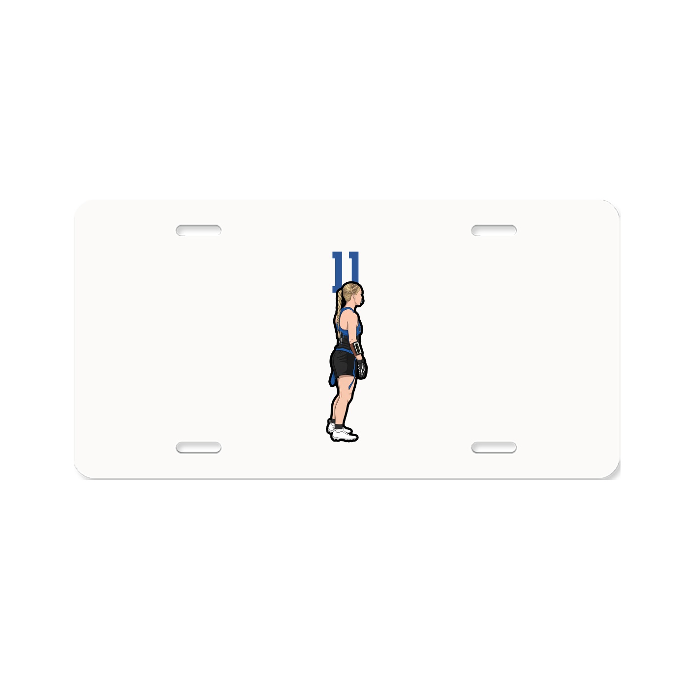 License Plate — Number Top in Classic