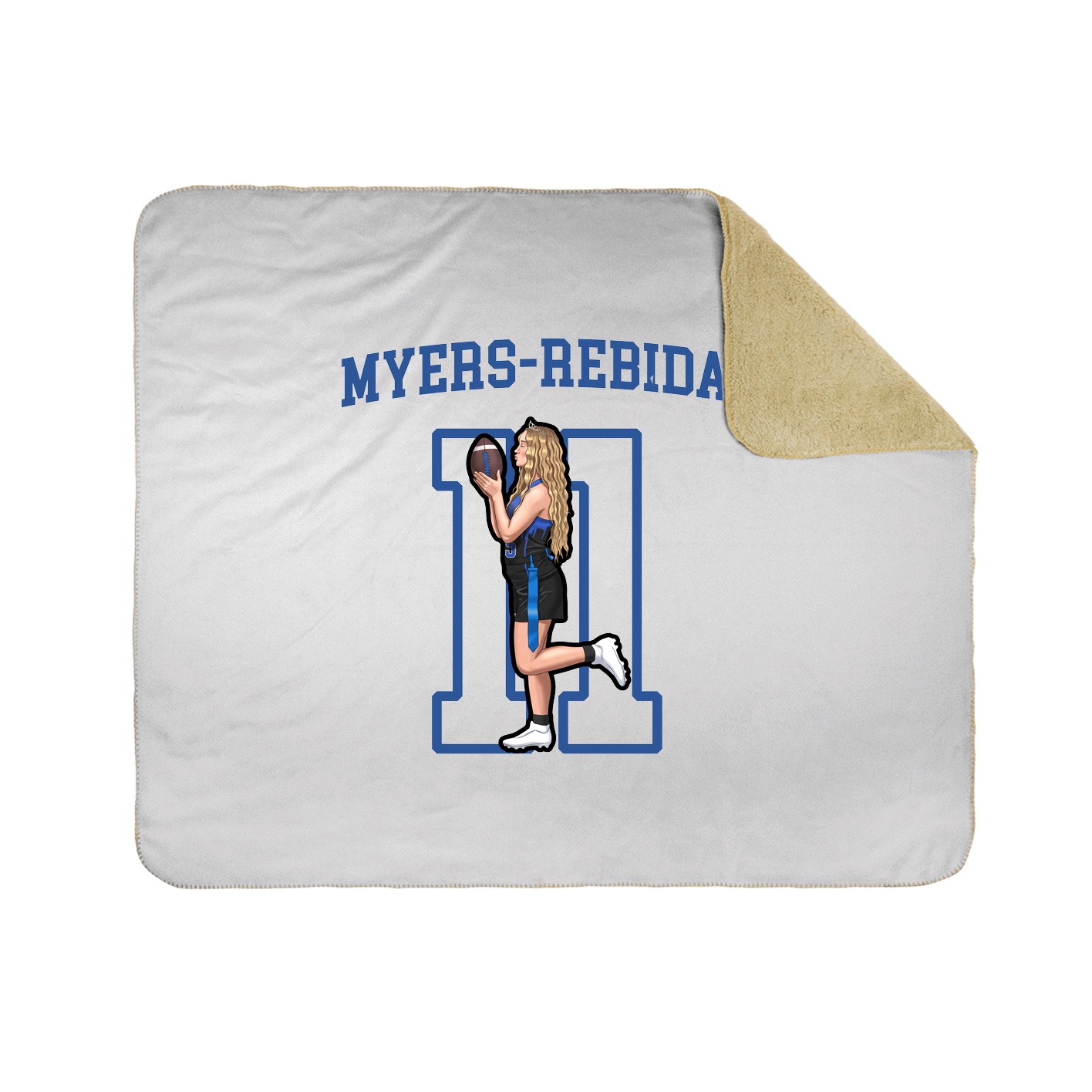 50x60 Sherpa Lined Throw Blanket