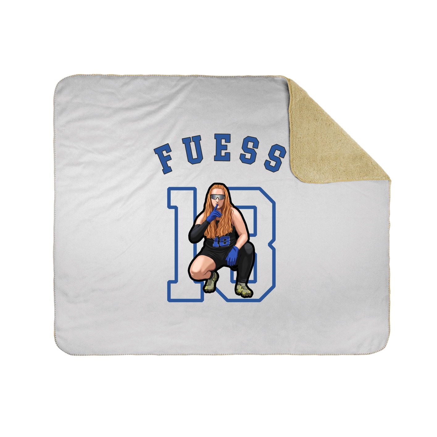 50x60 Sherpa Lined Throw Blanket