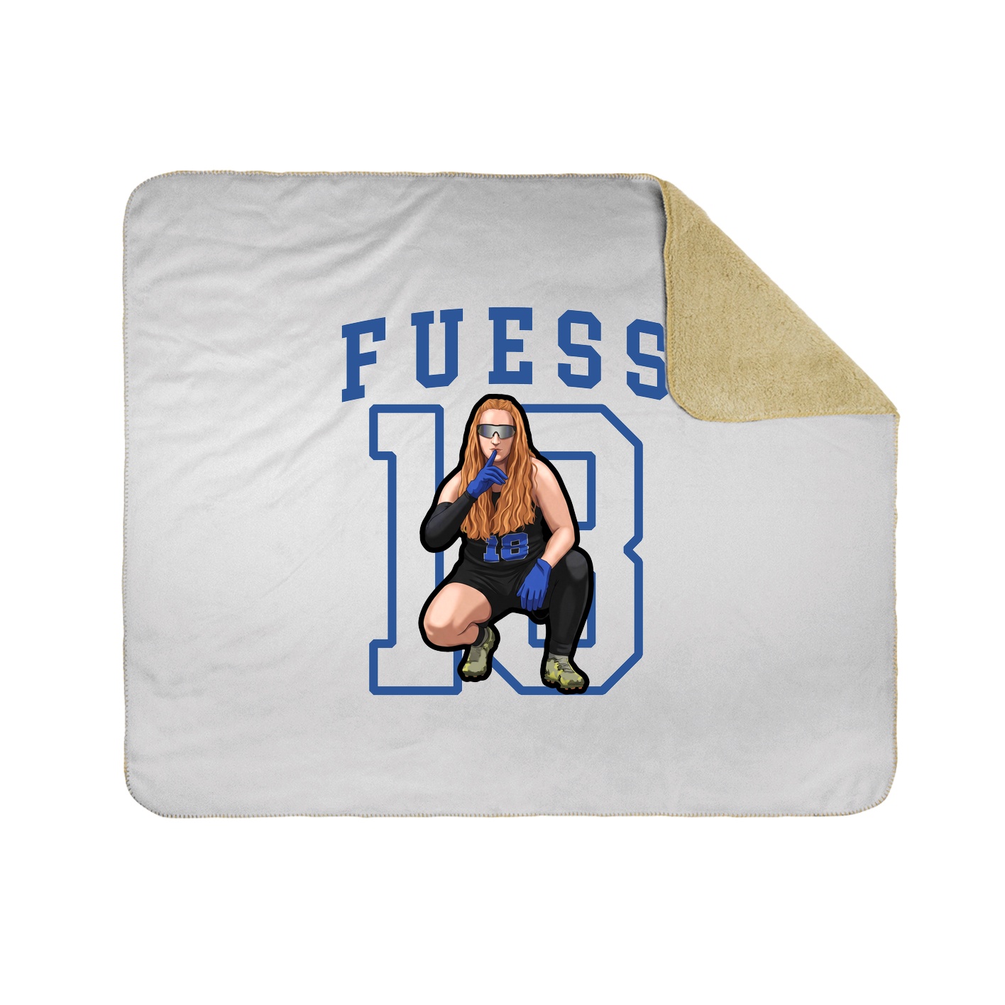 50x60 Sherpa Lined Throw Blanket