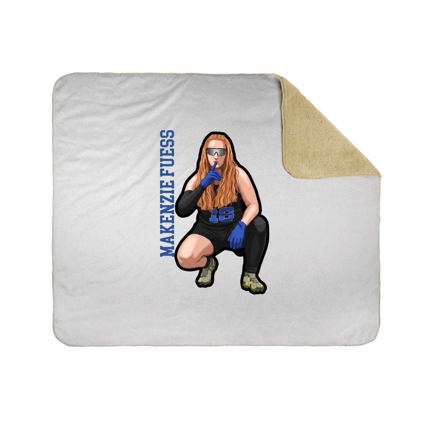 50x60 Sherpa Lined Throw Blanket