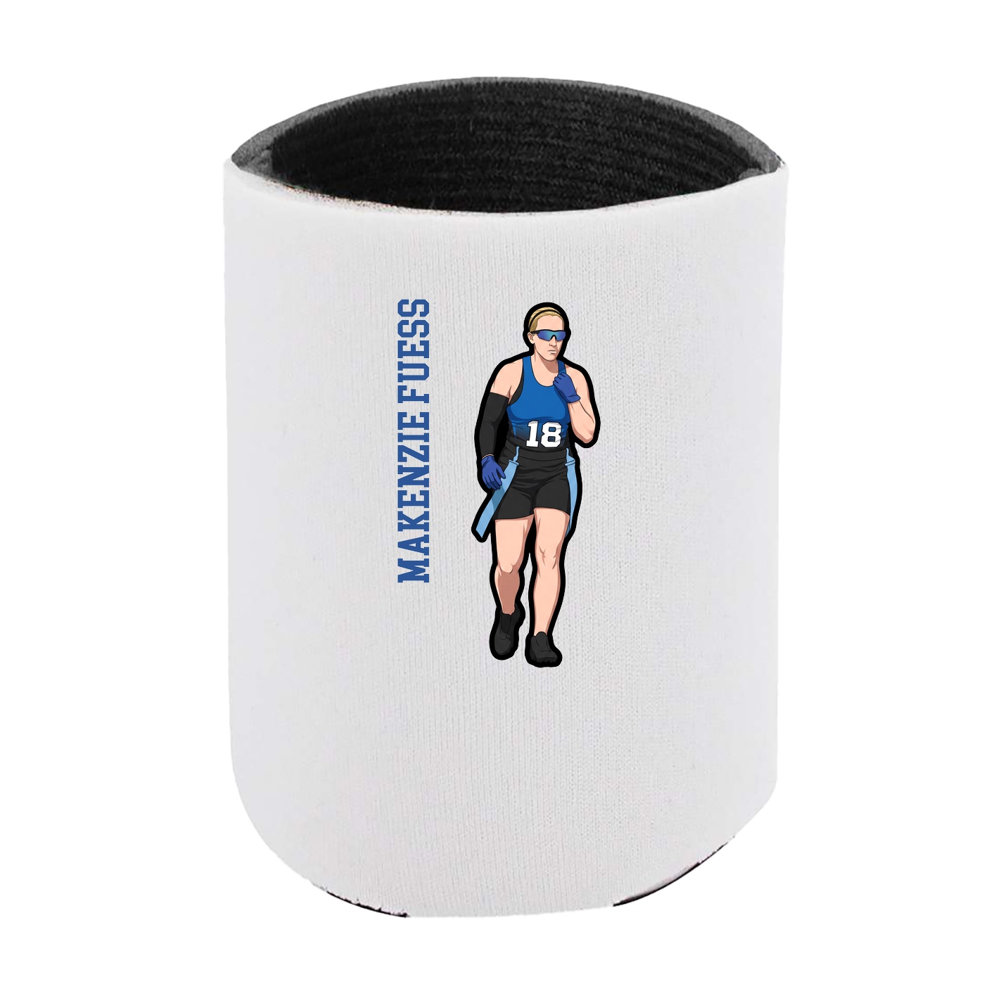 Can Holder — Name Vertical in White