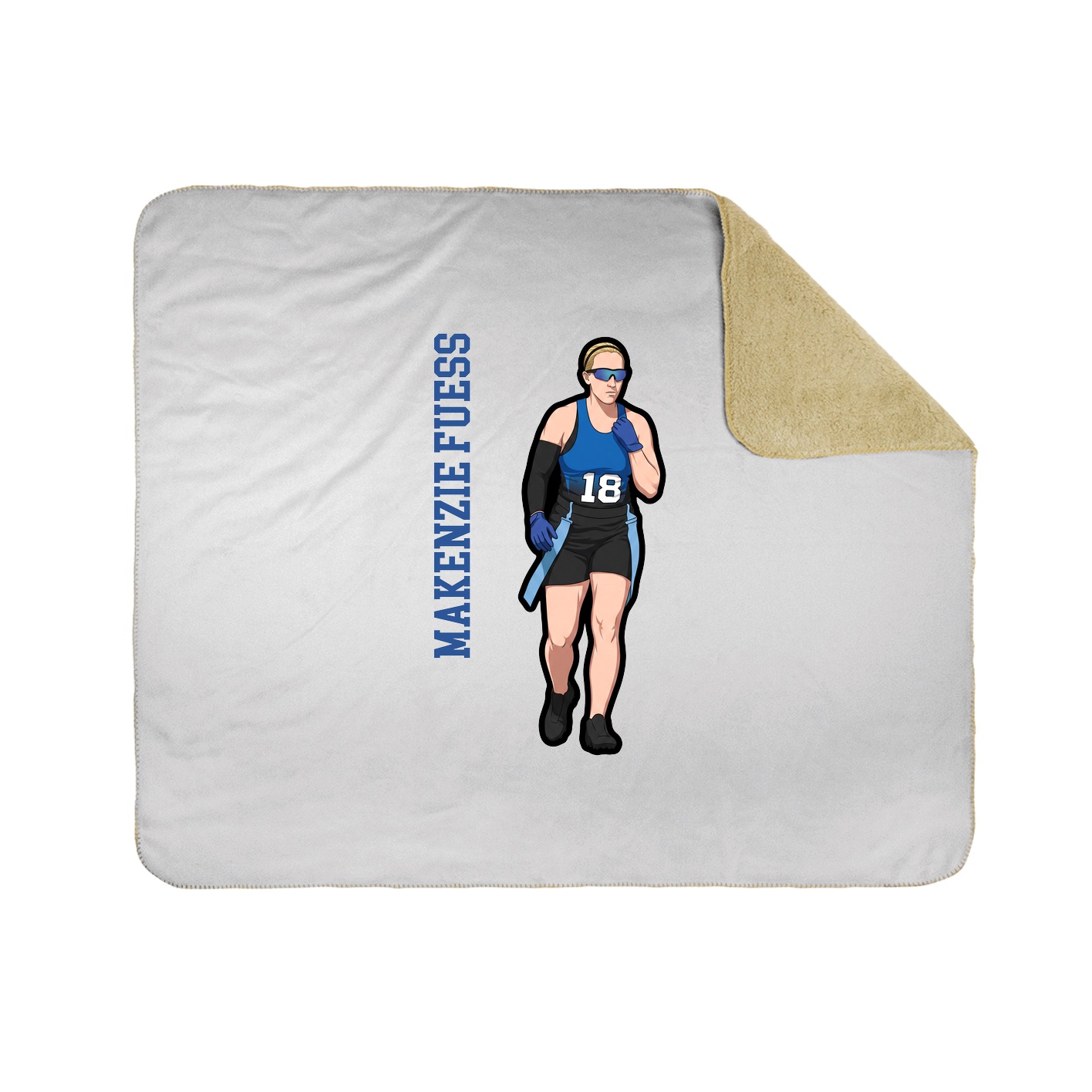 50x60 Sherpa Lined Throw Blanket