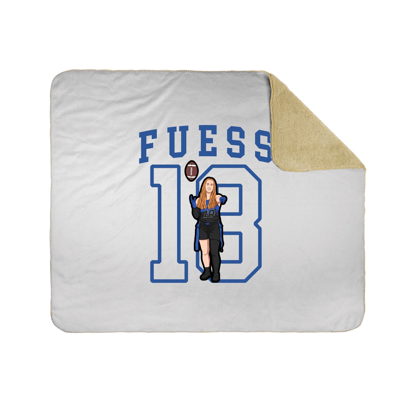 50x60 Sherpa Lined Throw Blanket