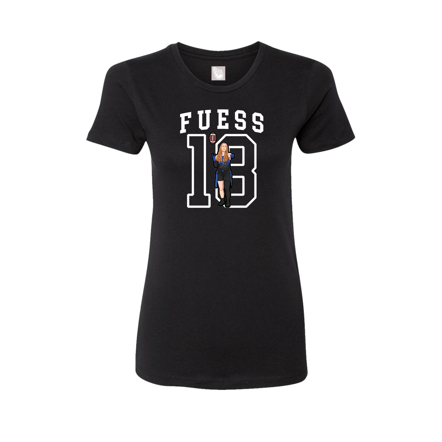Fitted Women's Tee — Shirsey in Black