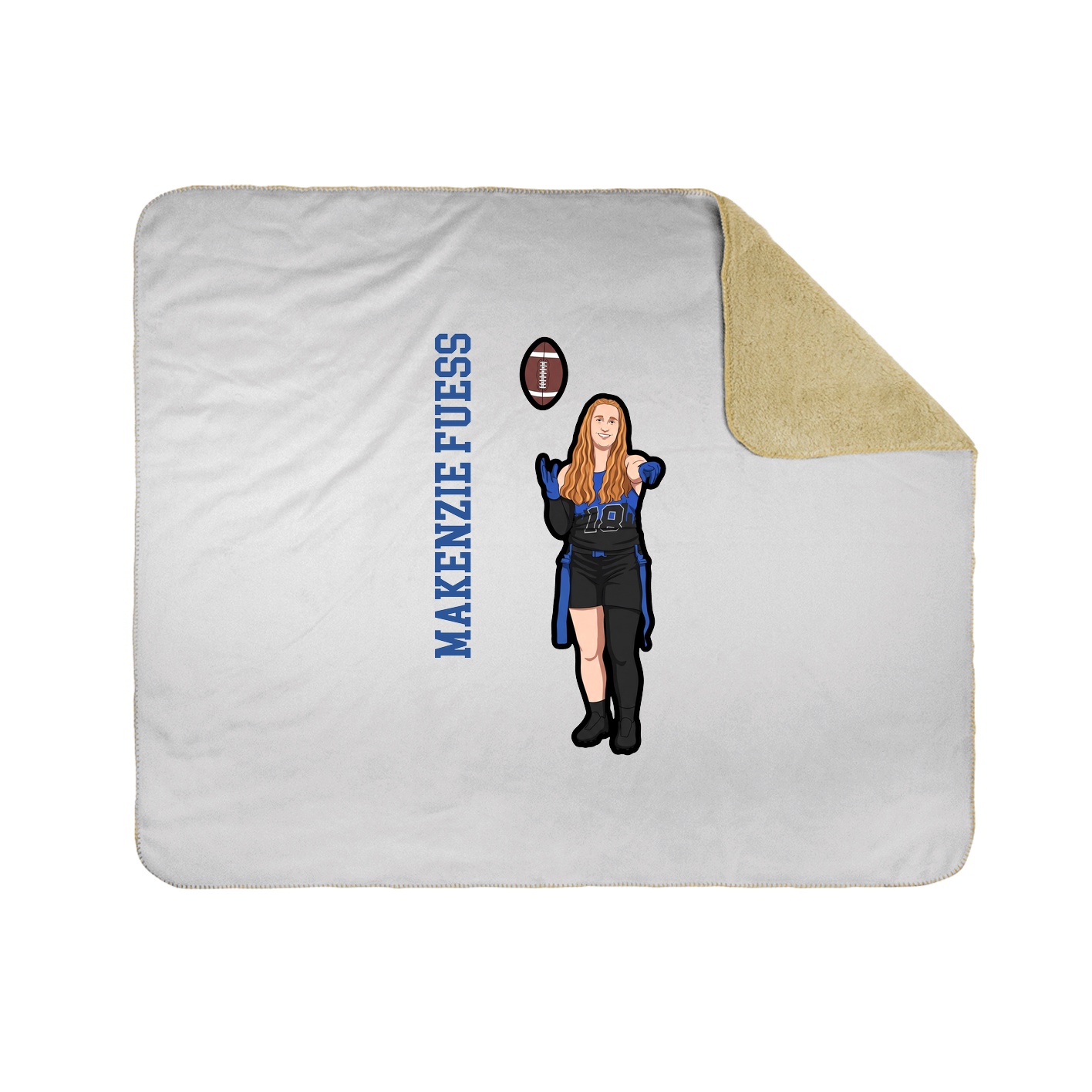 50x60 Sherpa Lined Throw Blanket