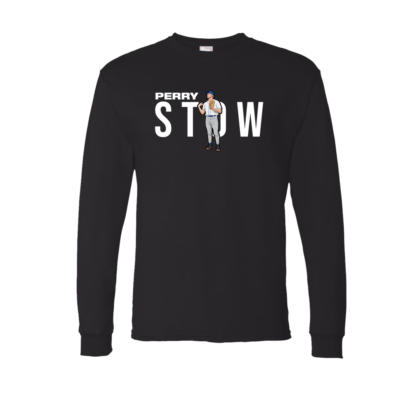 Long Sleeve Tee — Player Name in Black