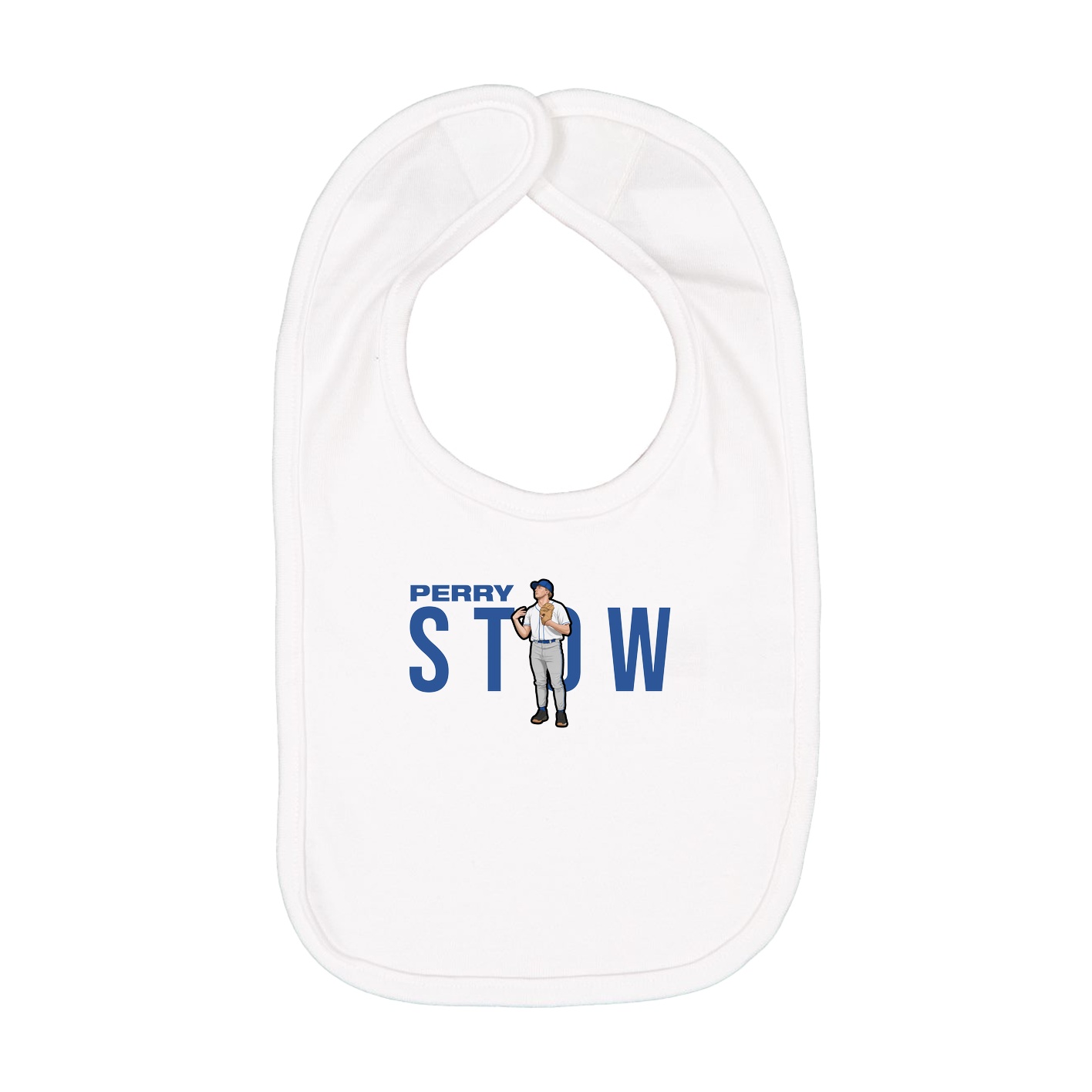 Infant Bib — Player Name in White