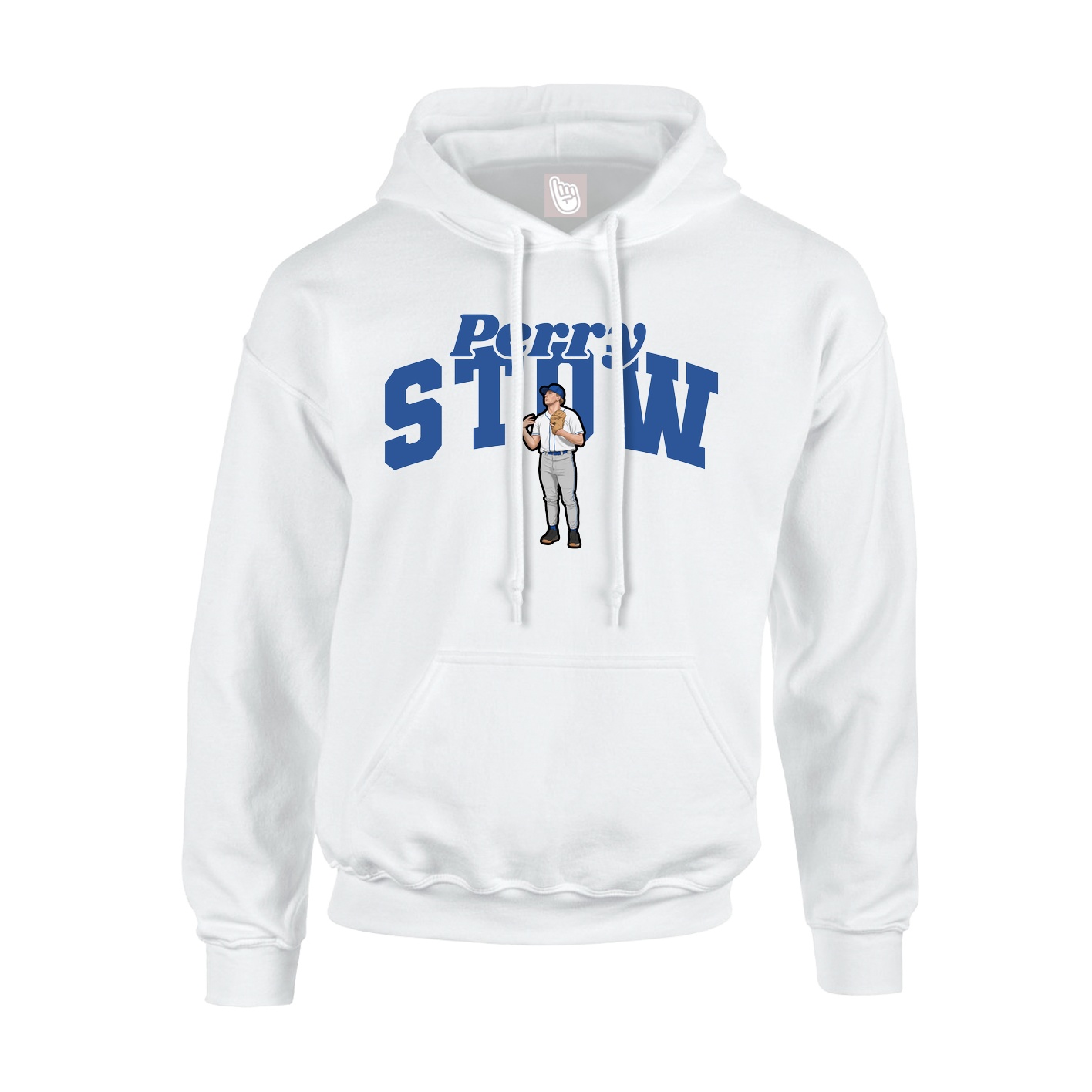 Youth Hoodie — Signature Arch in White