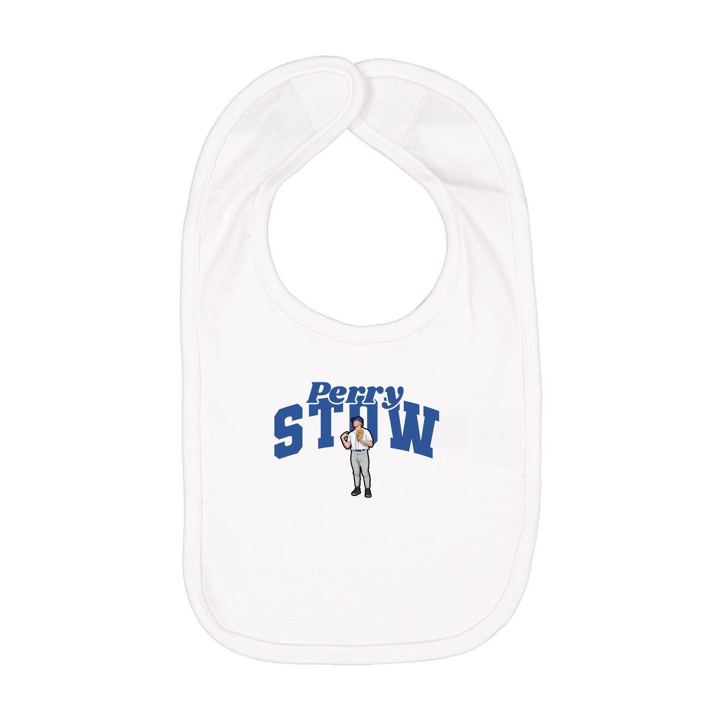 Infant Bib — Signature Arch in White