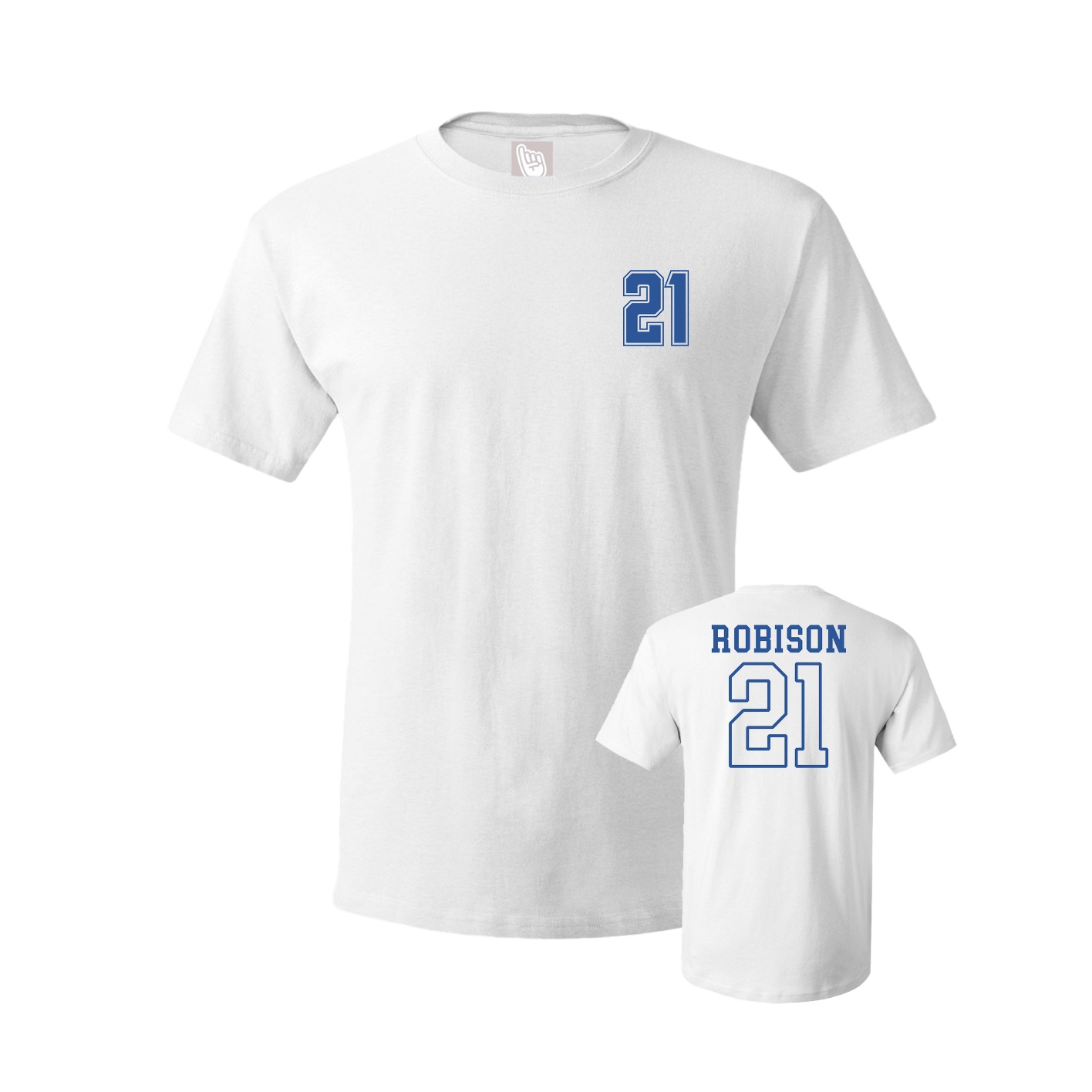 Youth Tee — Chest Back in White