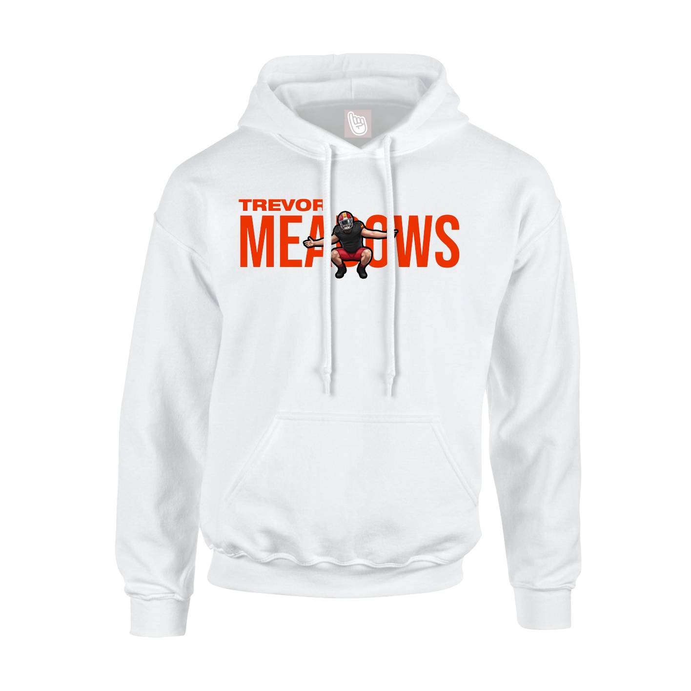 Youth Hoodie — Player Name in White