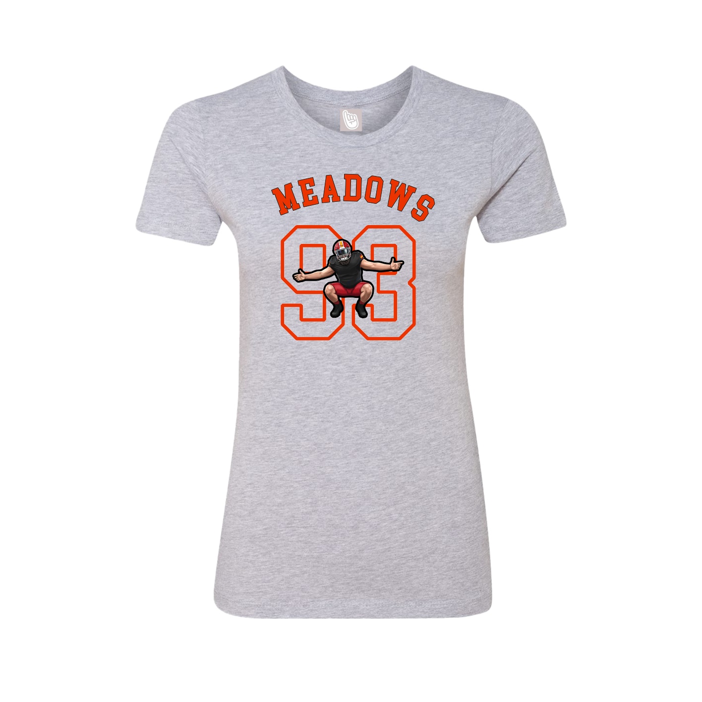 Fitted Women's Tee — Shirsey Arch in Grey