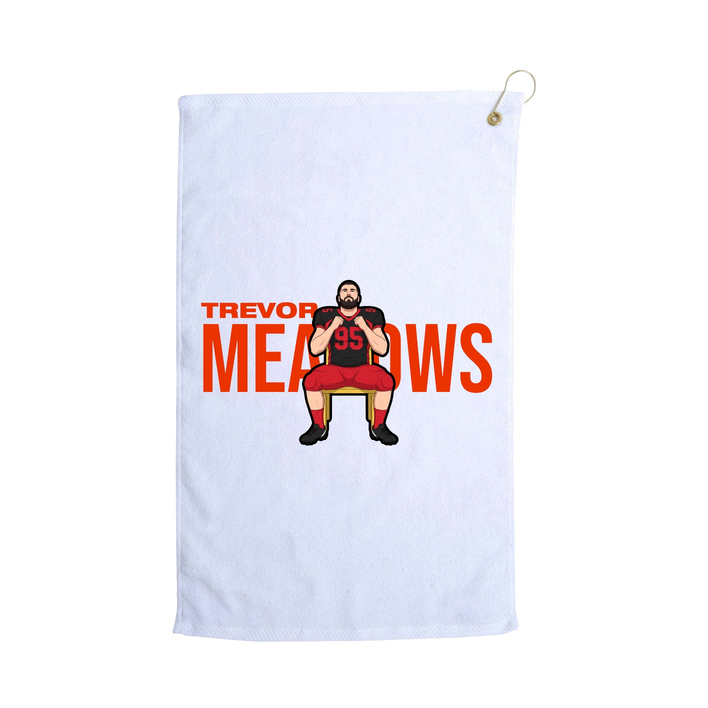 Golf Towel — Player Name in White