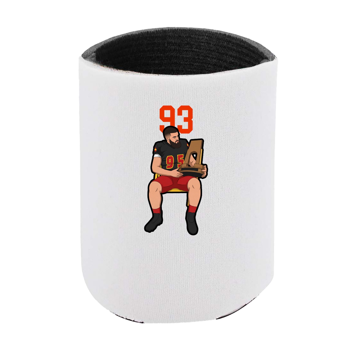 Can Holder — Number Top in White